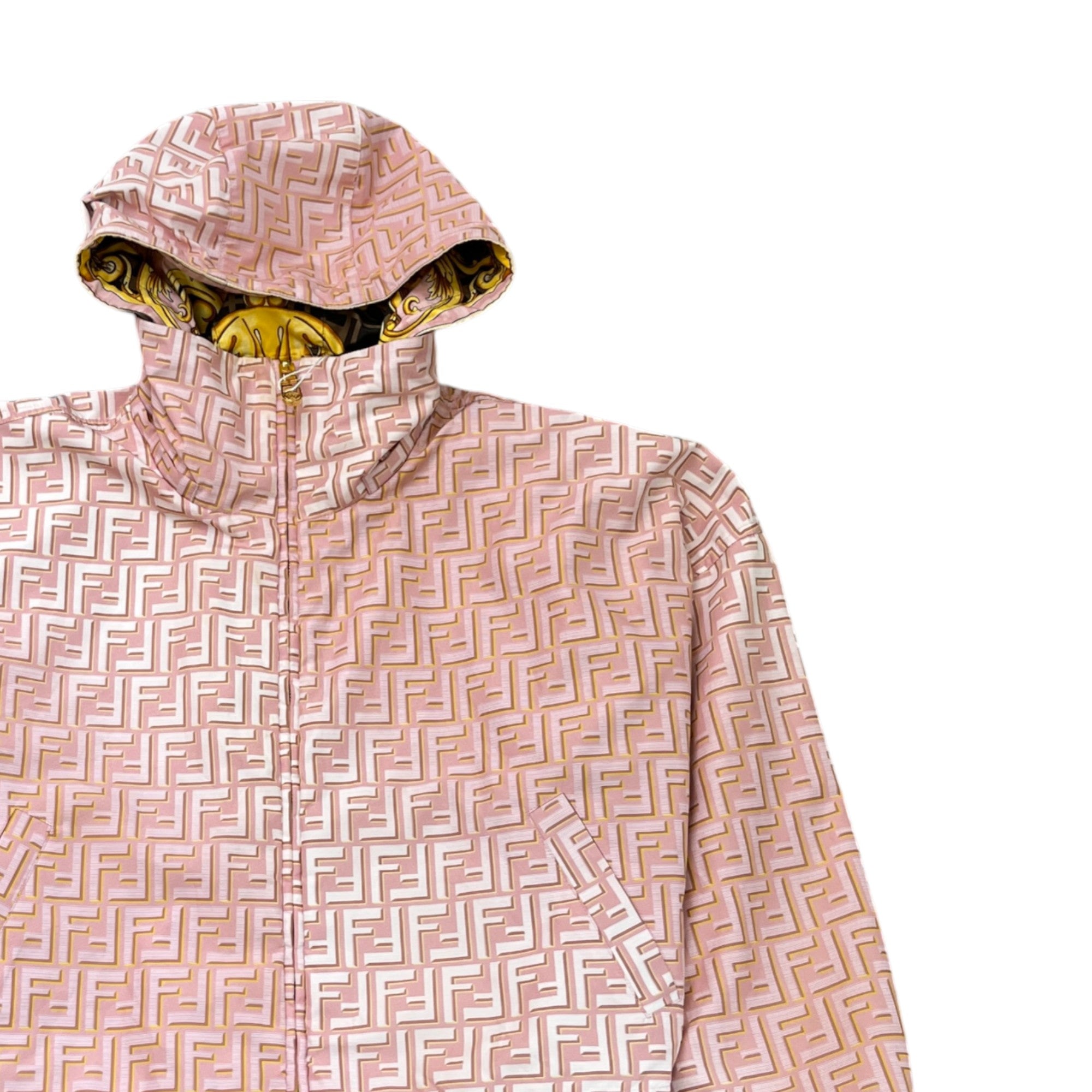 Women's Fendace Reversible Print Jacket Pink Size XS