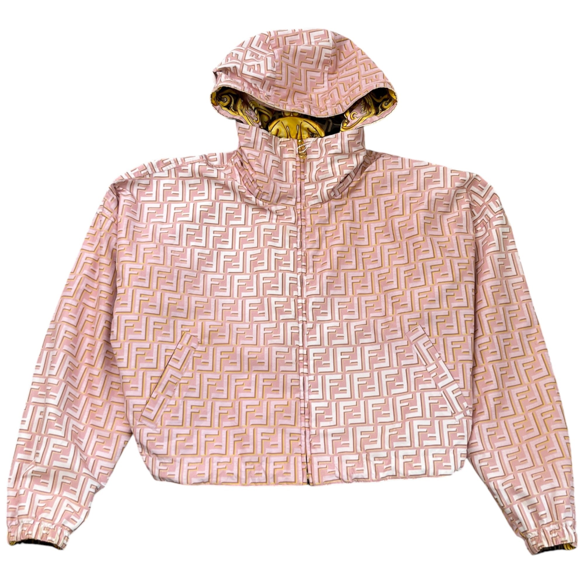 Women's Fendace Reversible Print Jacket Pink Size XS