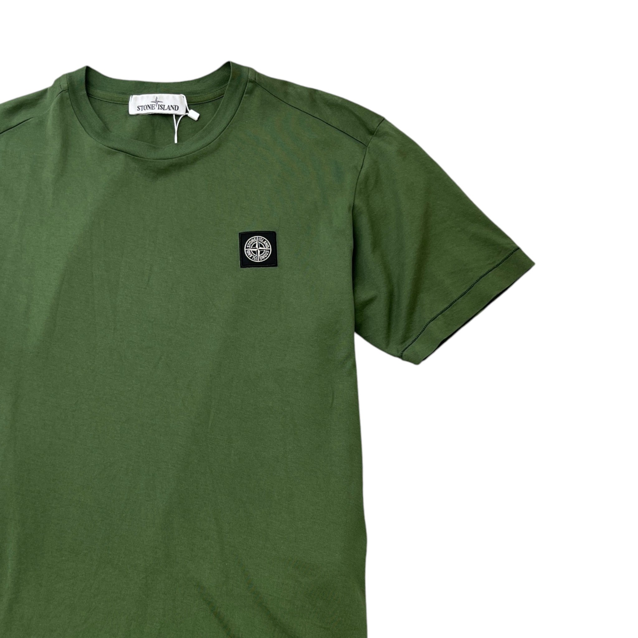 Men's Applique Logo T-Shirt Green Size S