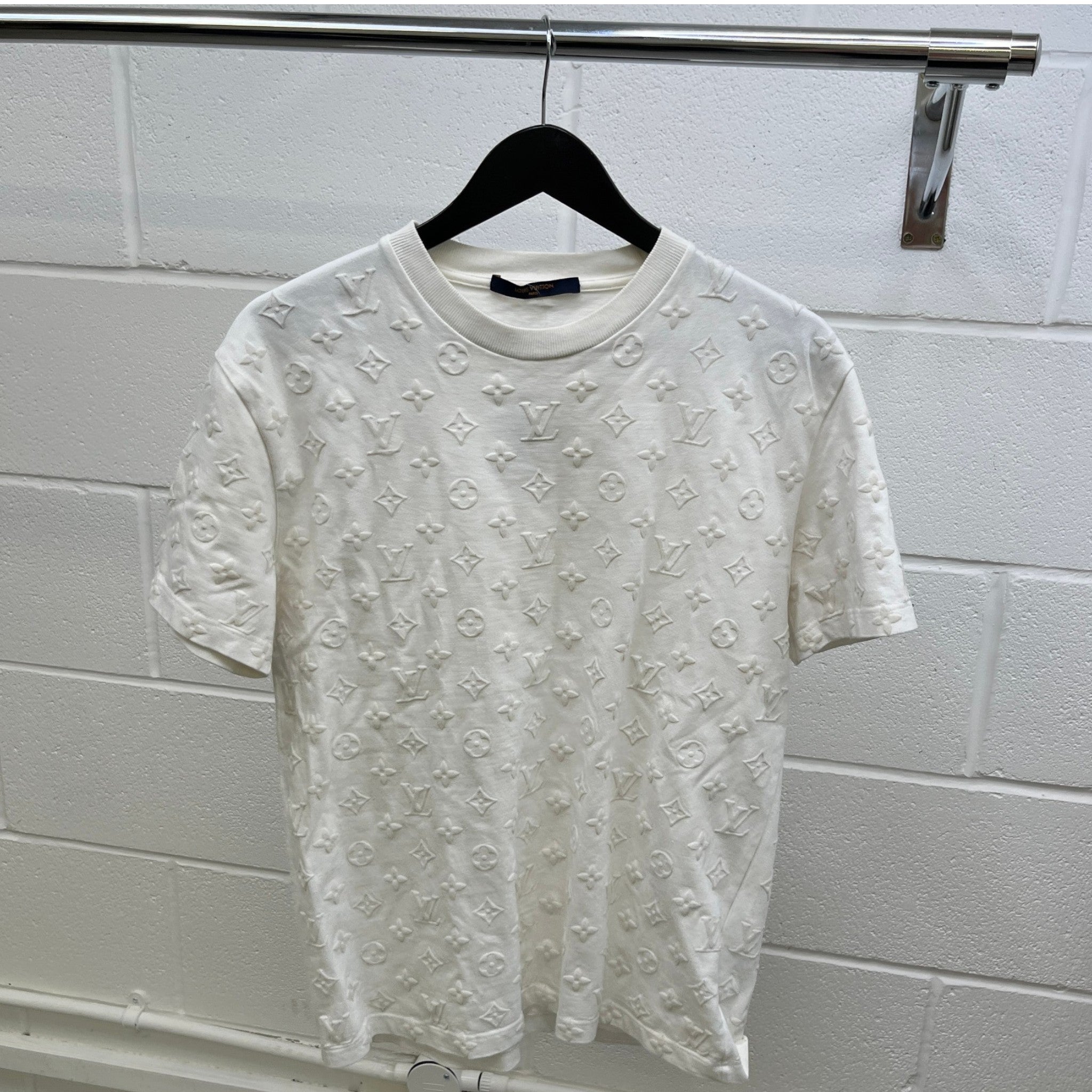 Men's All Over Monogram T-Shirt White Size M