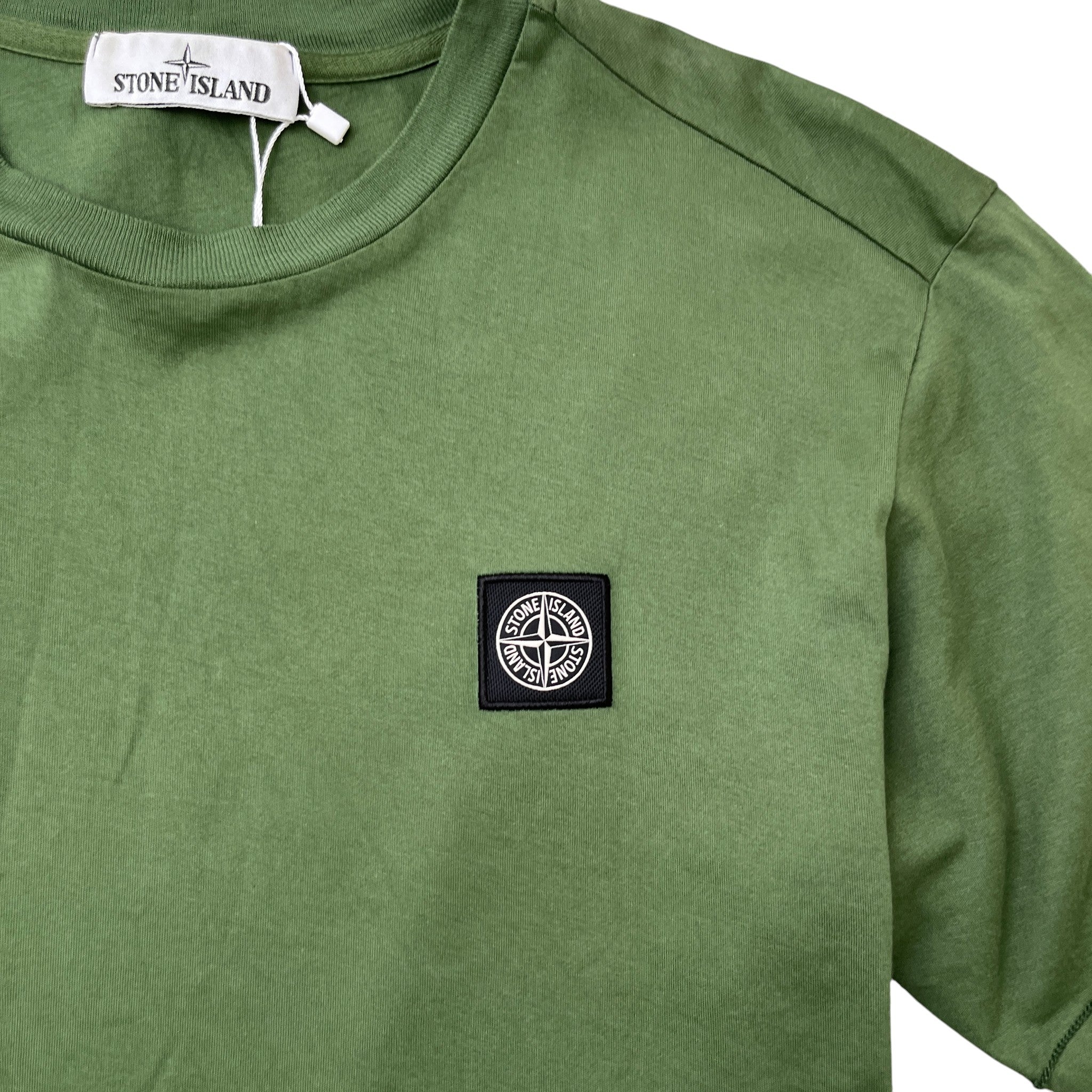 Men's Applique Logo T-Shirt Green Size S