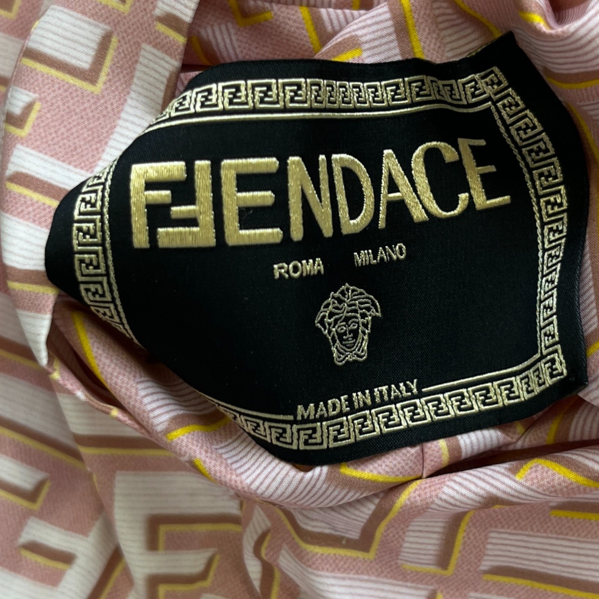 Women's Fendace Reversible Print Jacket Pink Size XS