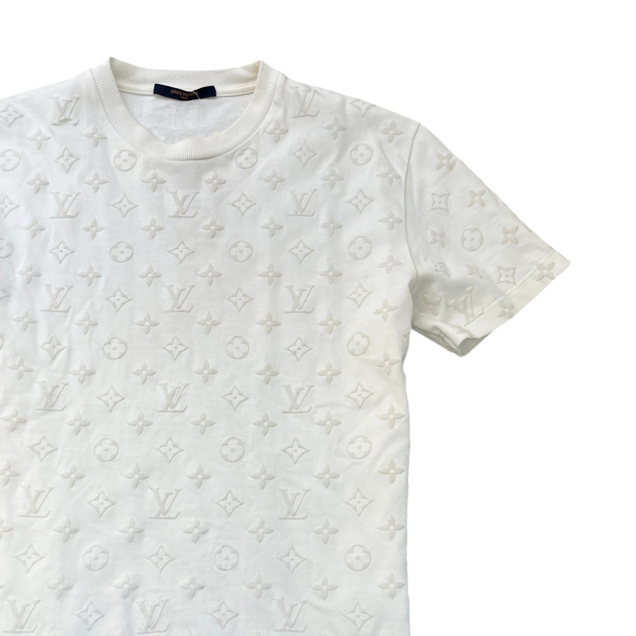 Men's All Over Monogram T-Shirt White Size M