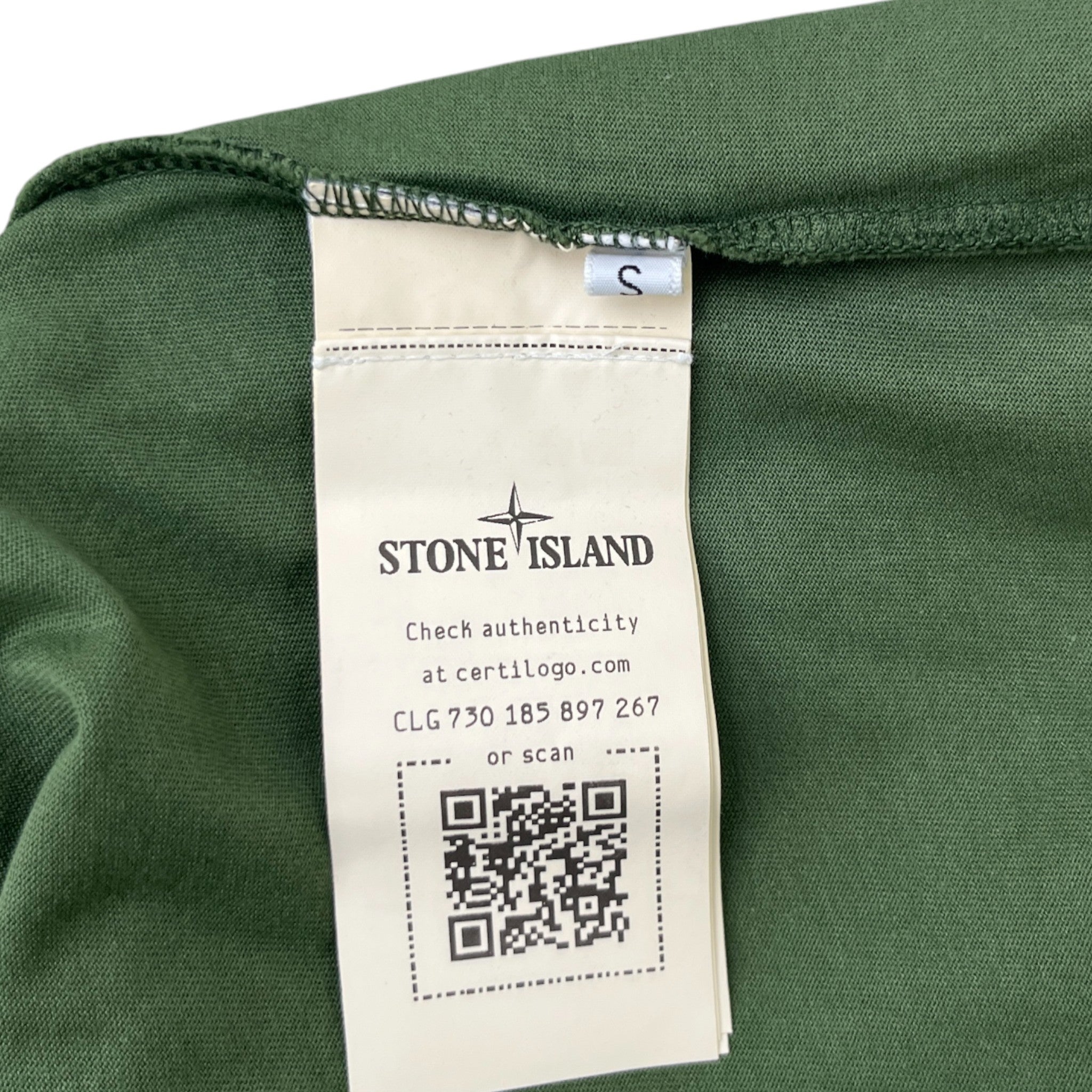 Men's Applique Logo T-Shirt Green Size S