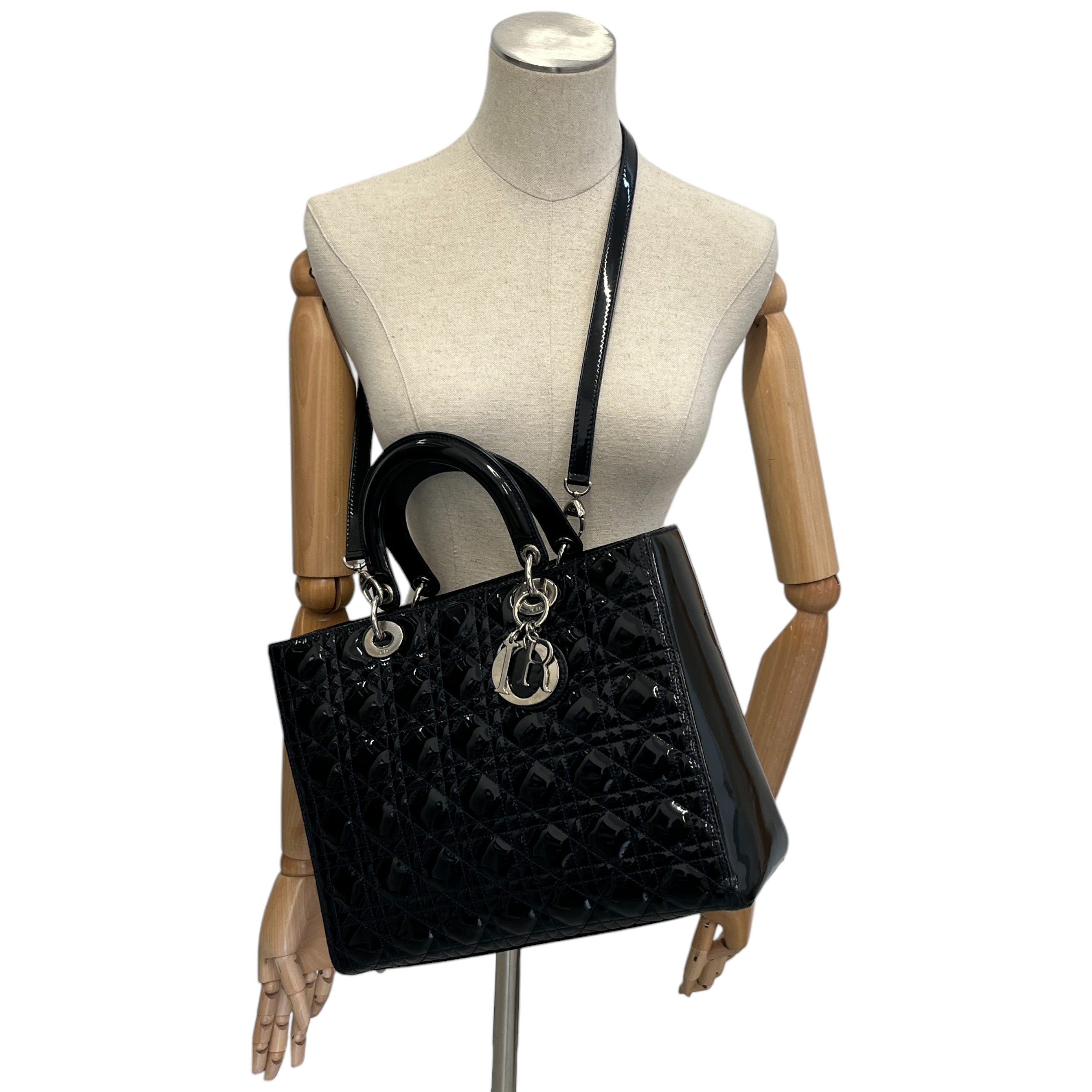 Women's Lady Dior Large Bag Black
