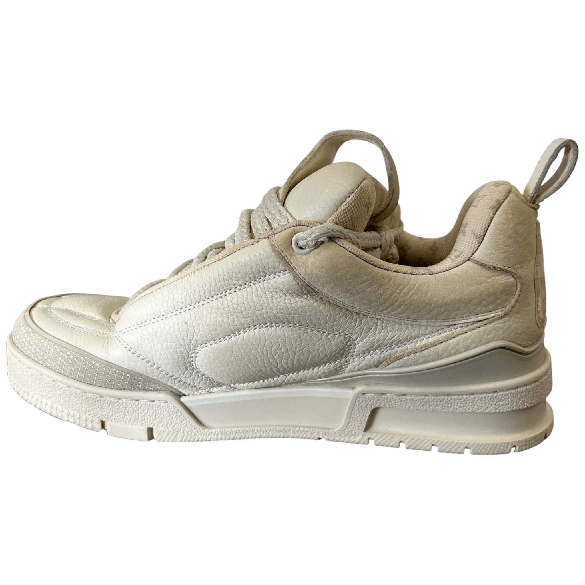 Men's Lv Skate Low Trainers Cream Size EU 40 / UK 6