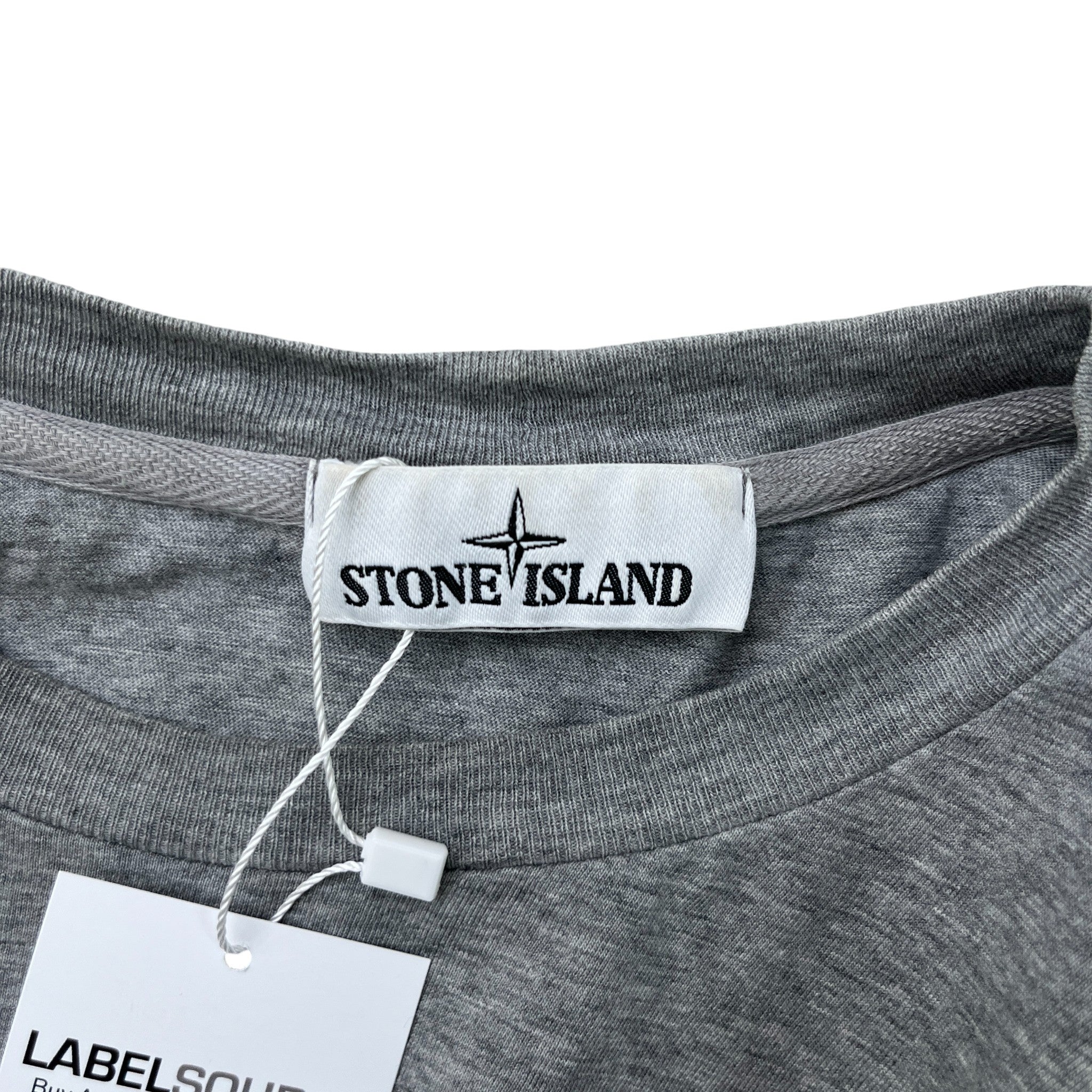 Men's Applique Logo T-Shirt Grey Size S