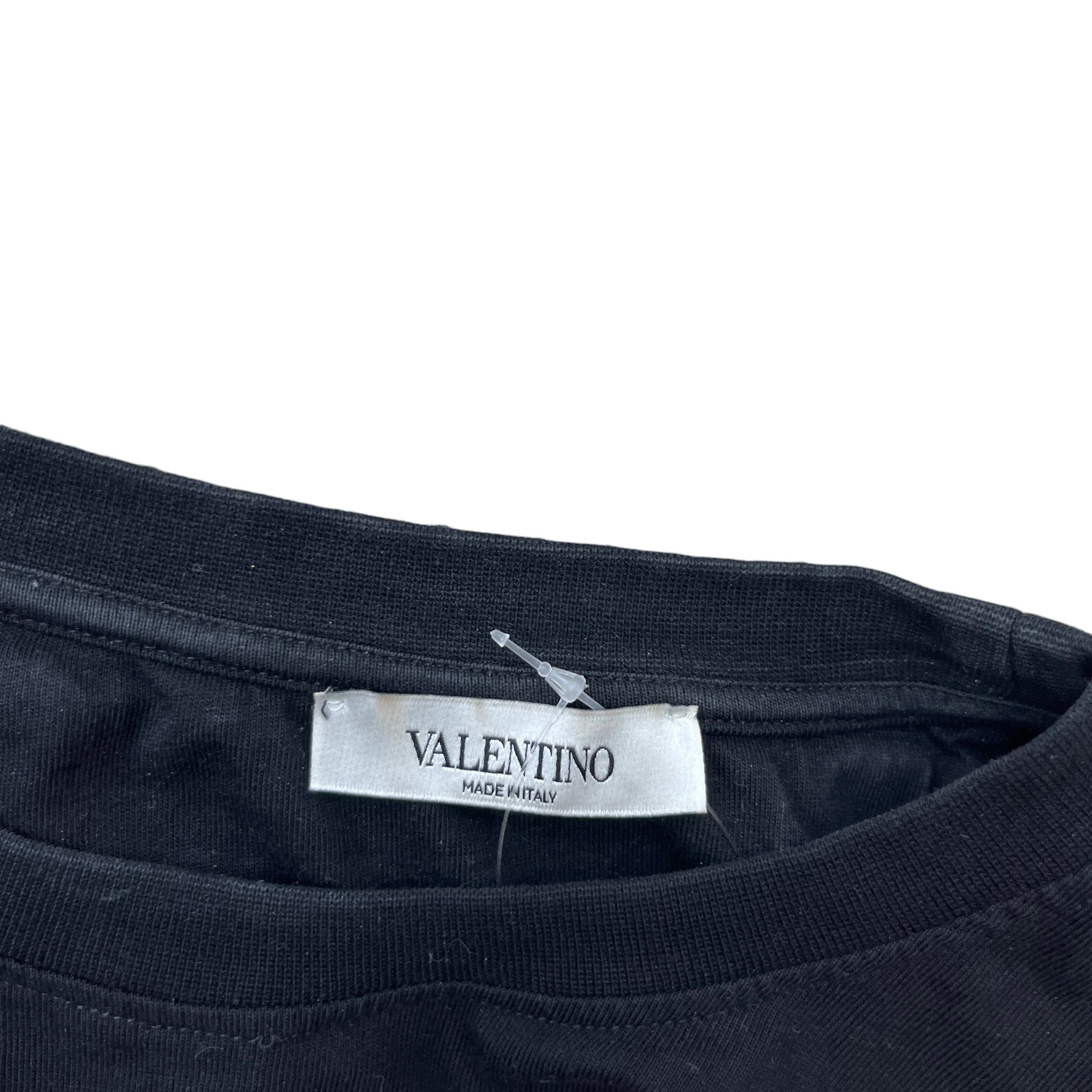 Men's Logo Print T-Shirt Black Size XS