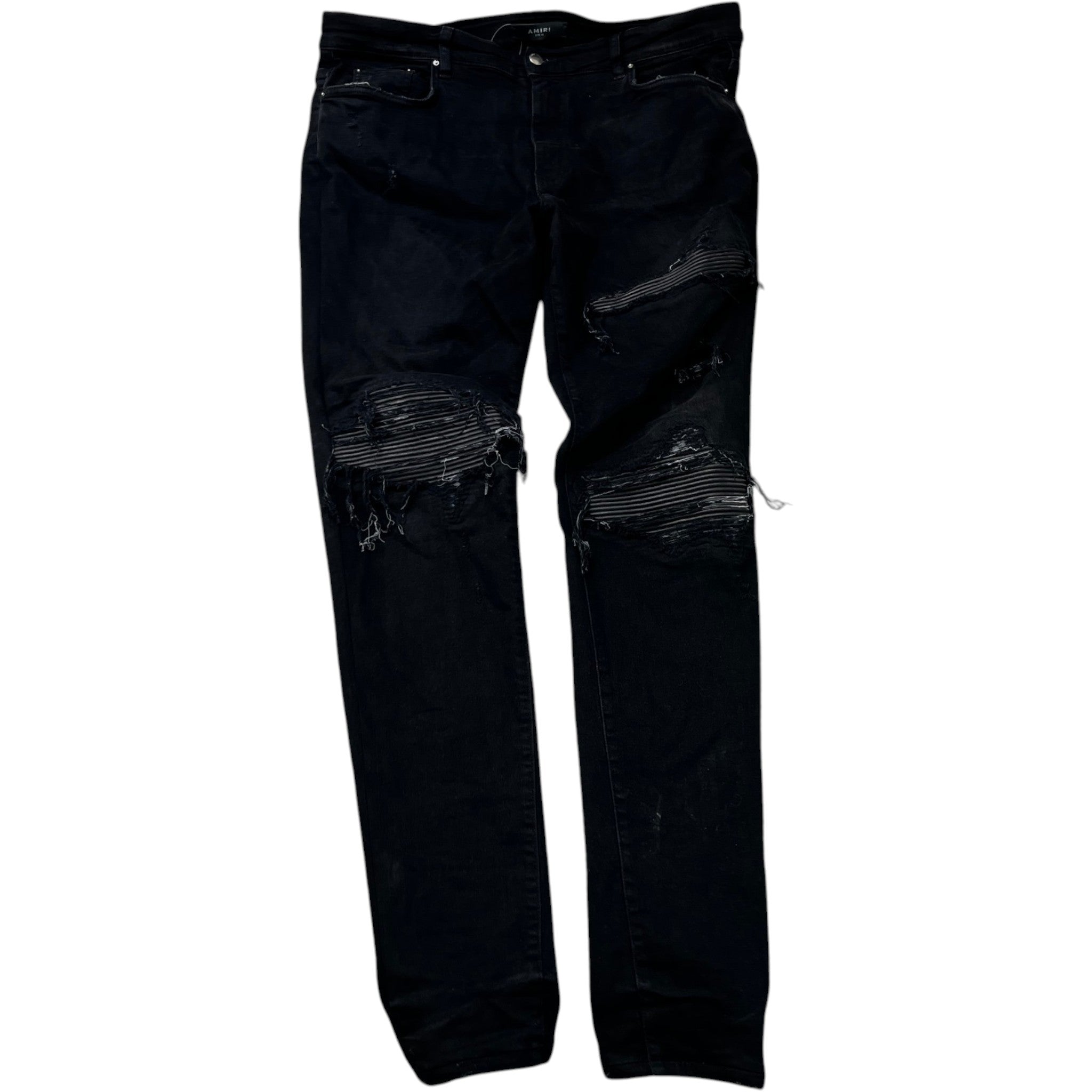 Men's Mx1 Distressed Jeans Black Size IT 54 / UK 38