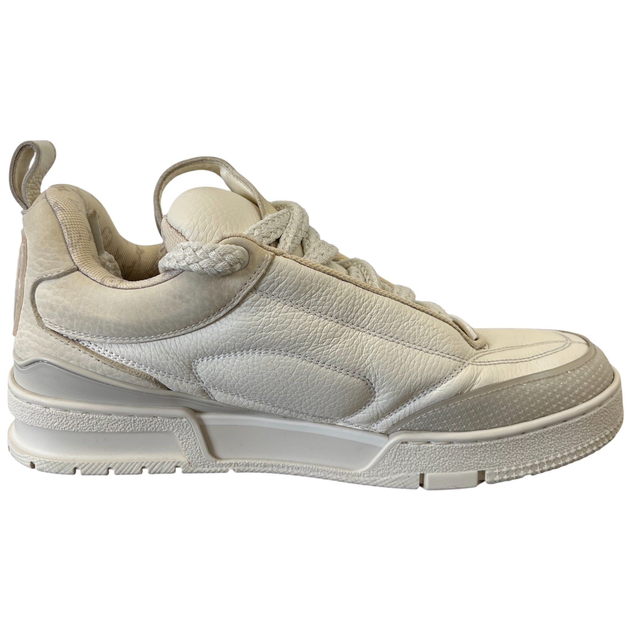 Men's Lv Skate Low Trainers Cream Size EU 40 / UK 6