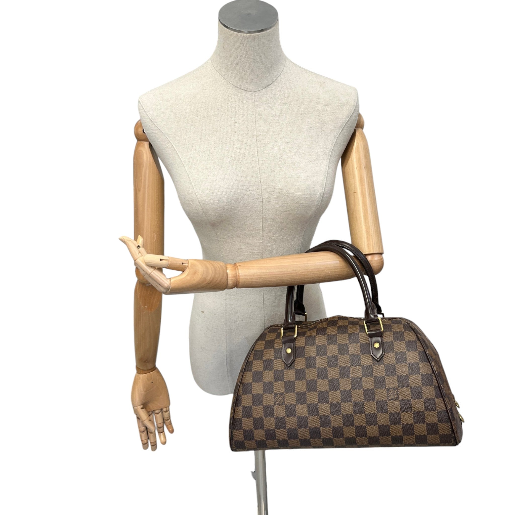 Women's Ribera Mm Damier Ebene Bag Brown