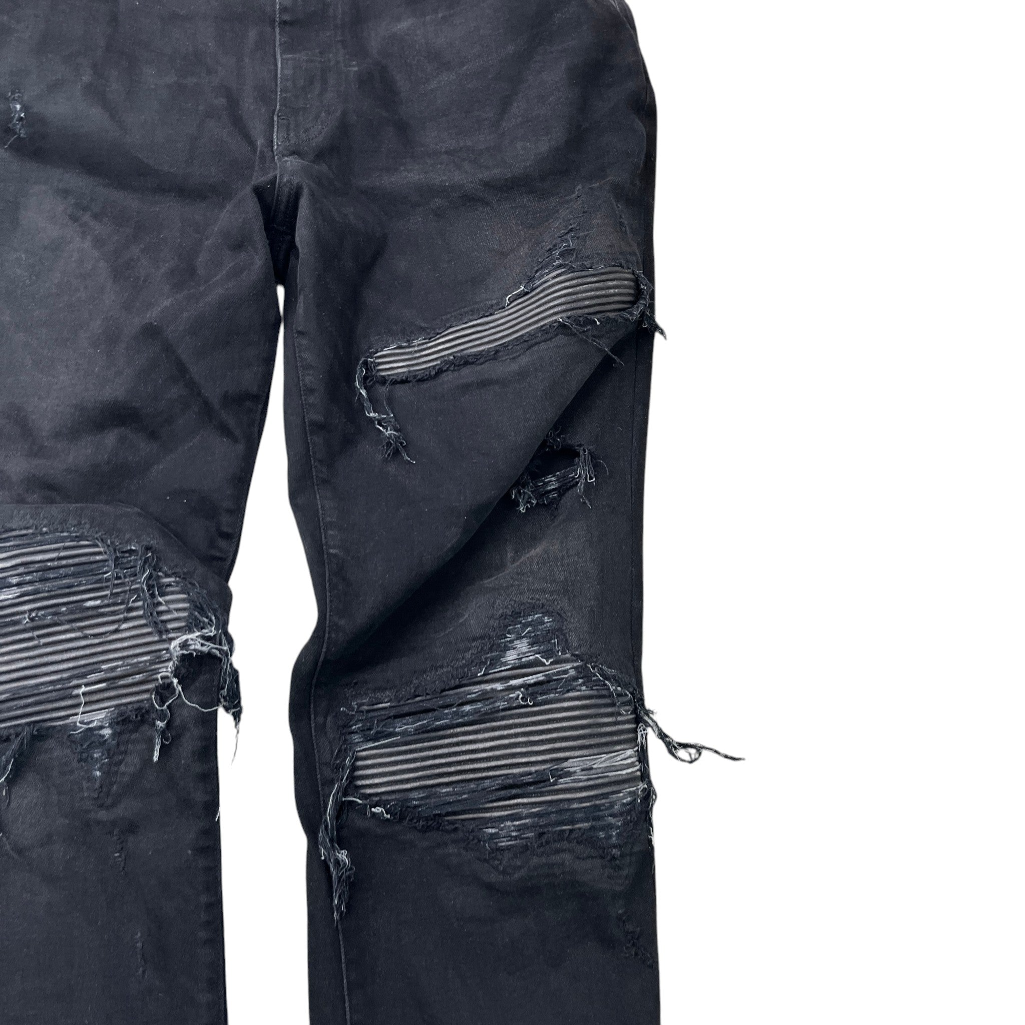 Men's Mx1 Distressed Jeans Black Size IT 54 / UK 38