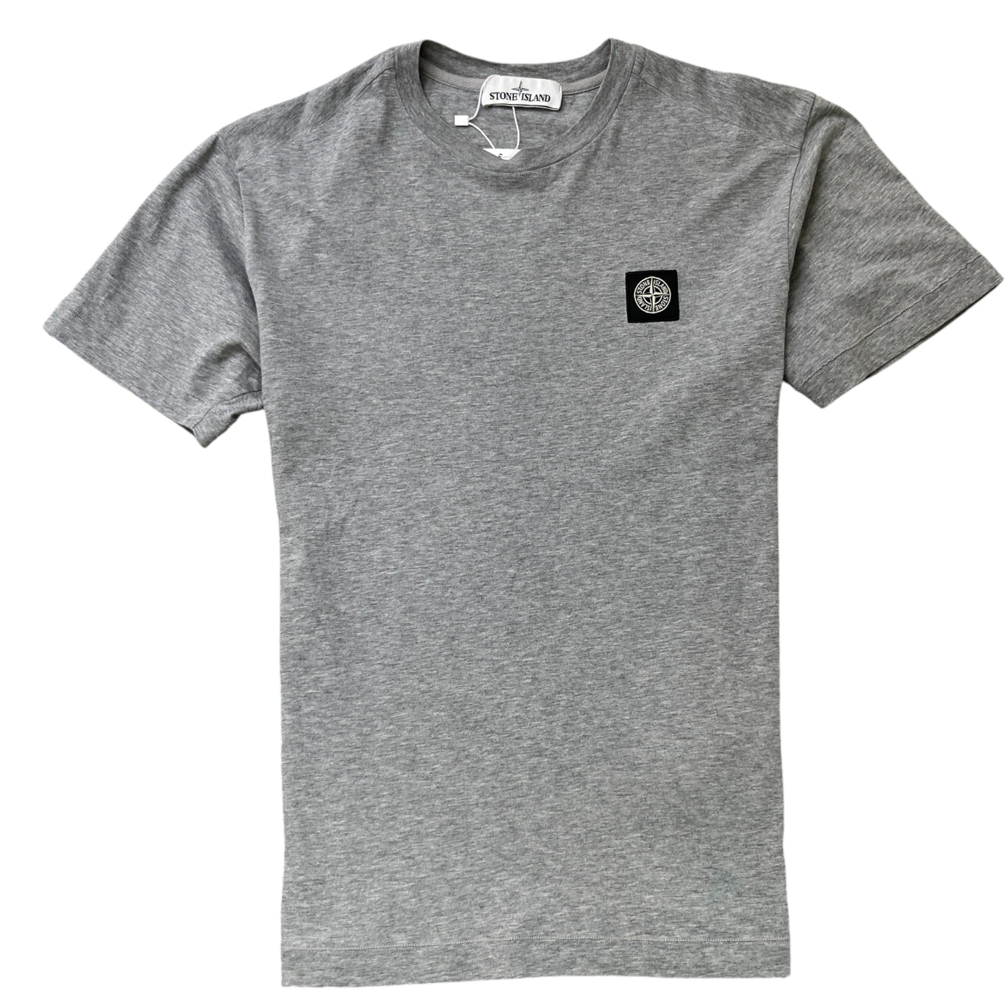 Men's Applique Logo T-Shirt Grey Size S