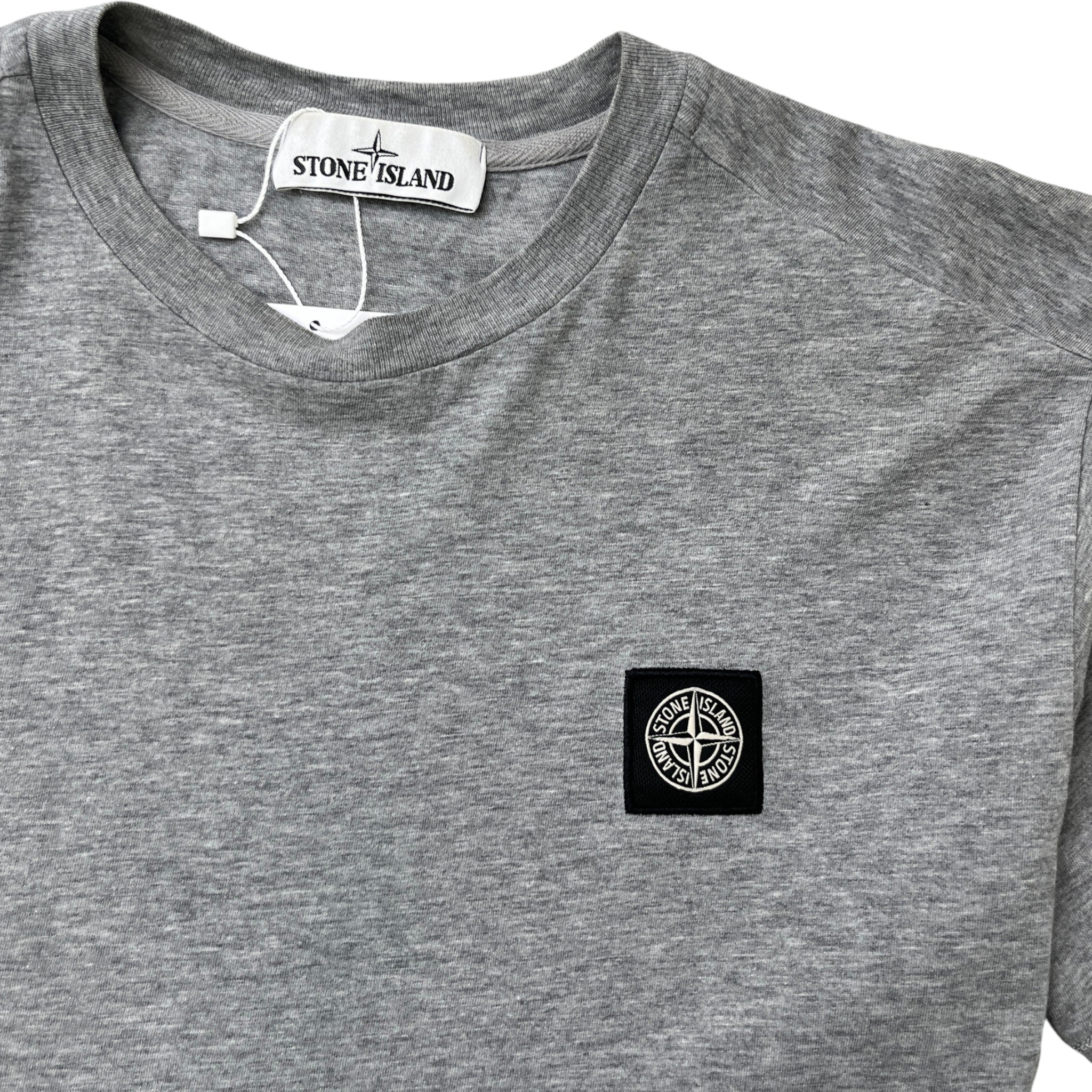 Men's Applique Logo T-Shirt Grey Size S