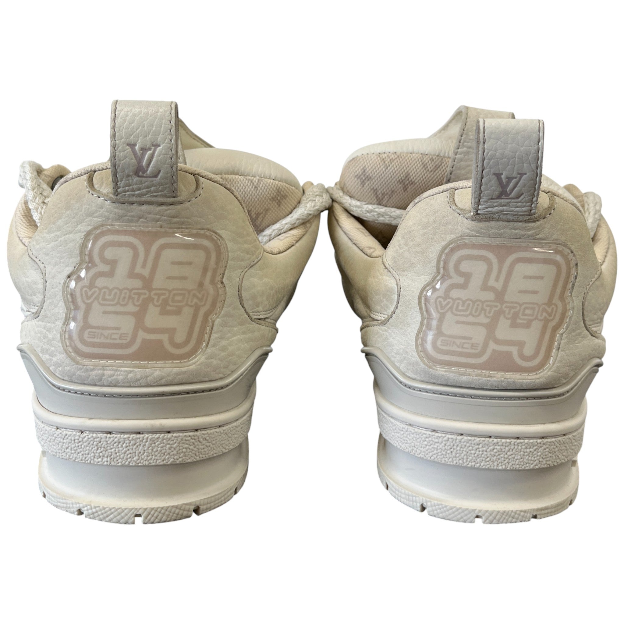 Men's Lv Skate Low Trainers Cream Size EU 40 / UK 6