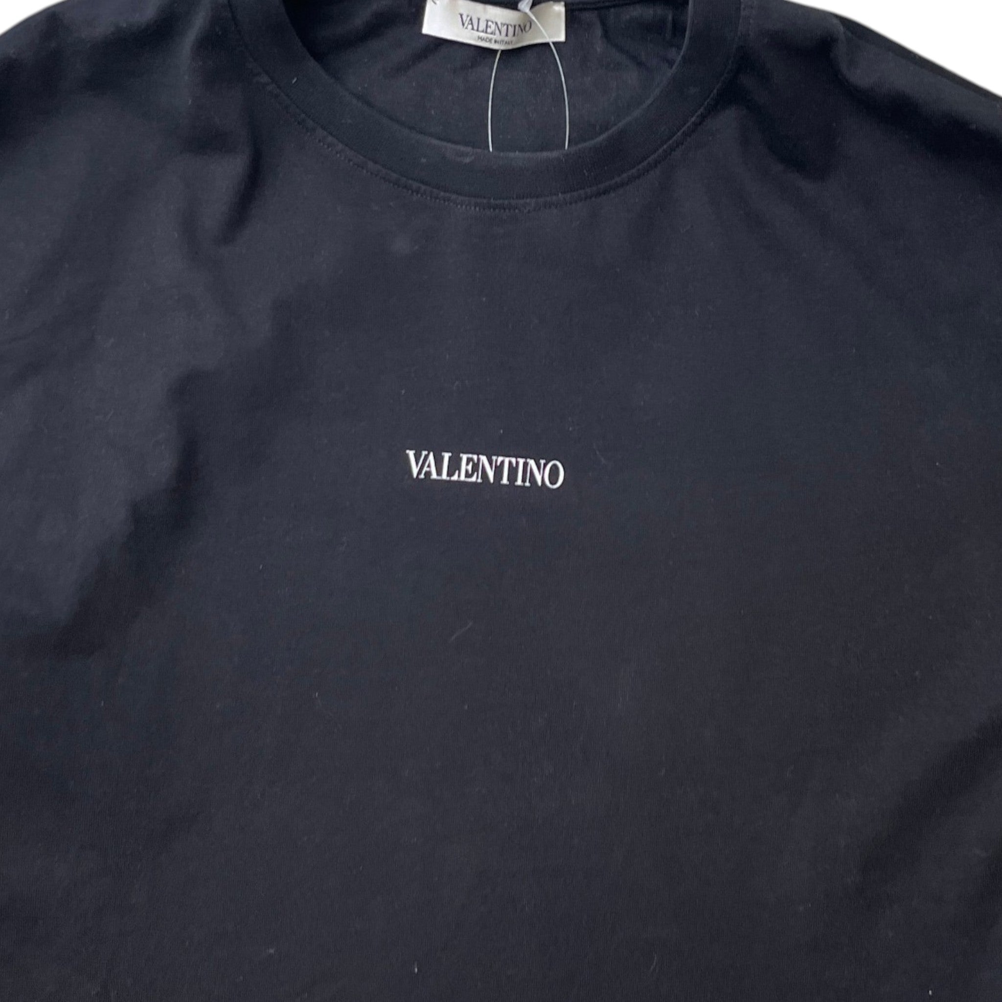 Men's Logo Print T-Shirt Black Size XS