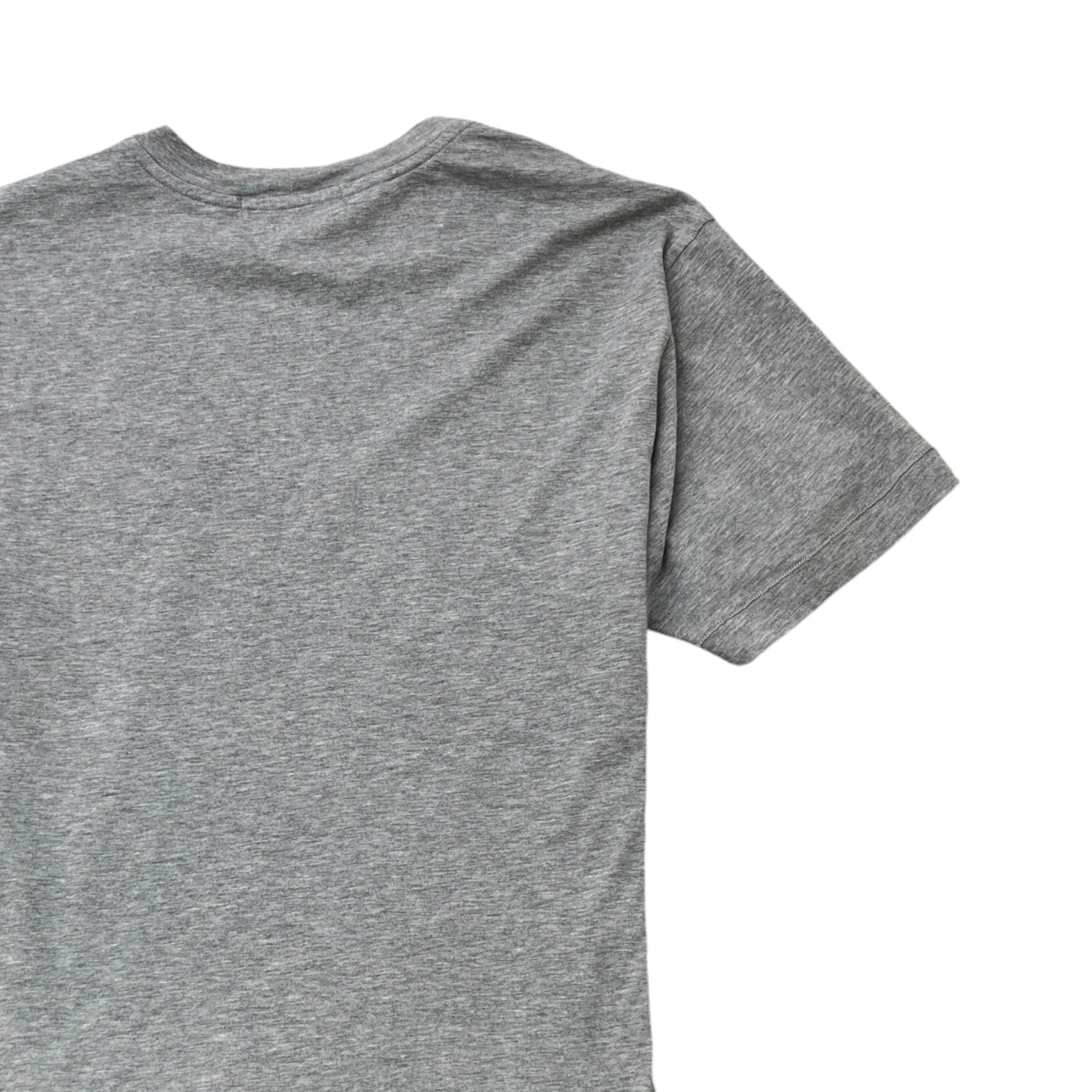 Men's Applique Logo T-Shirt Grey Size S