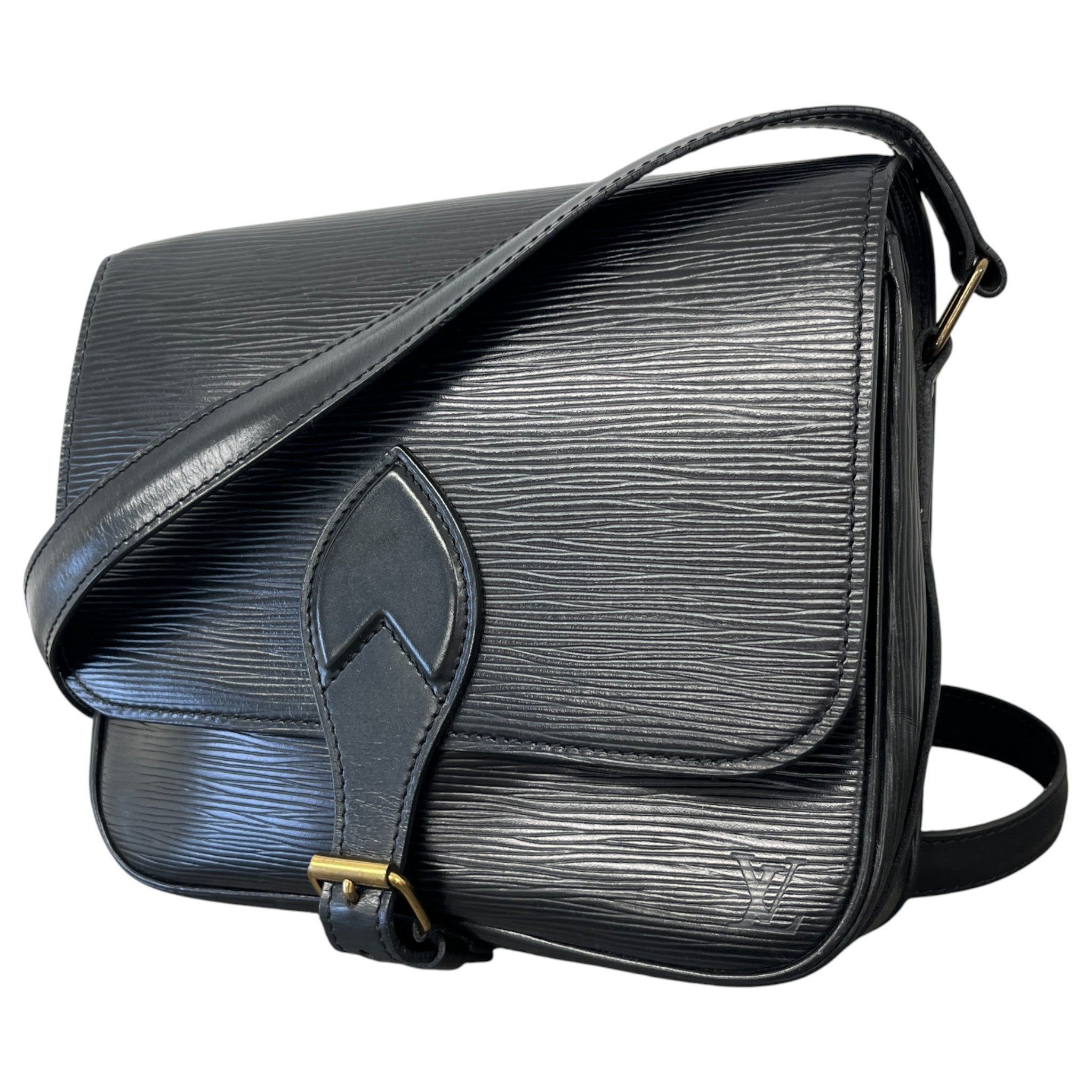 Women's Epi Cartouchiere Mm Bag Black
