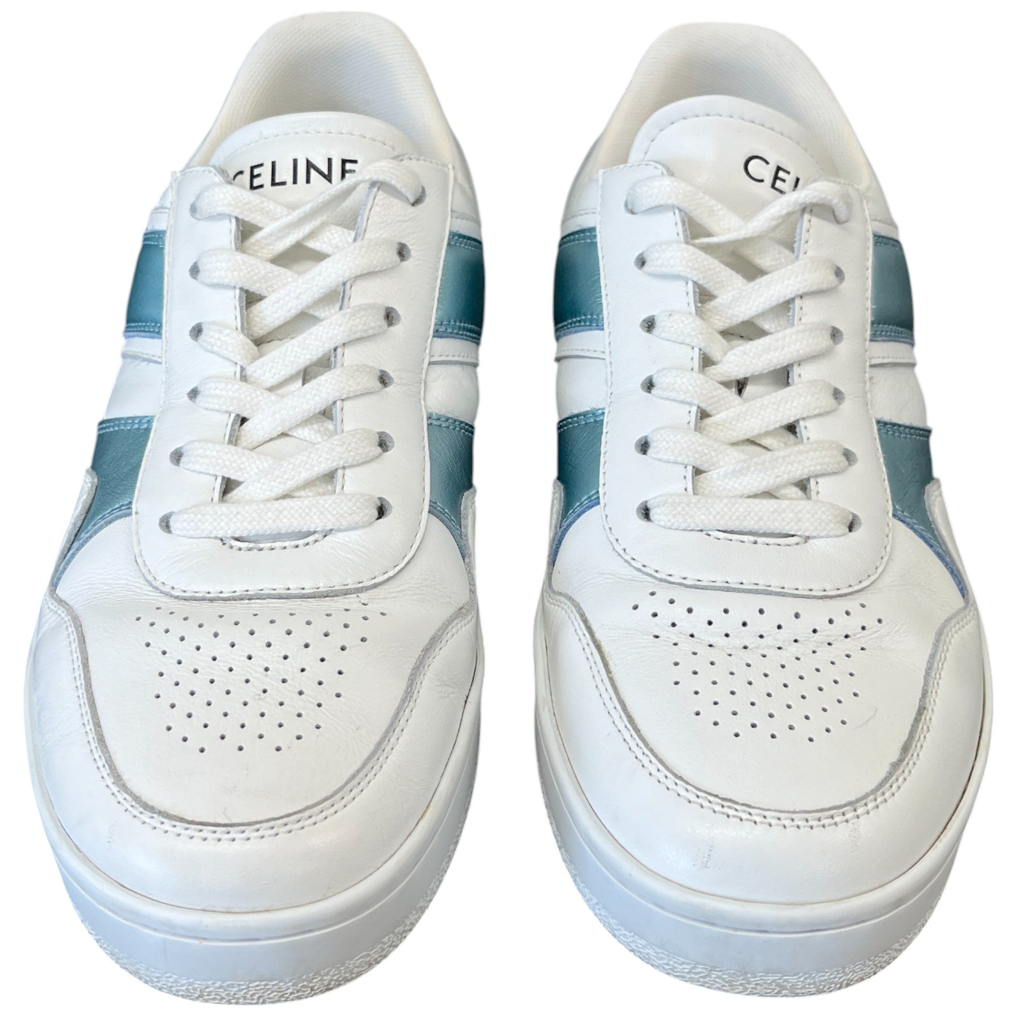 Women's Logo Lace Up Low Trainers White Size EU 37 / UK 4