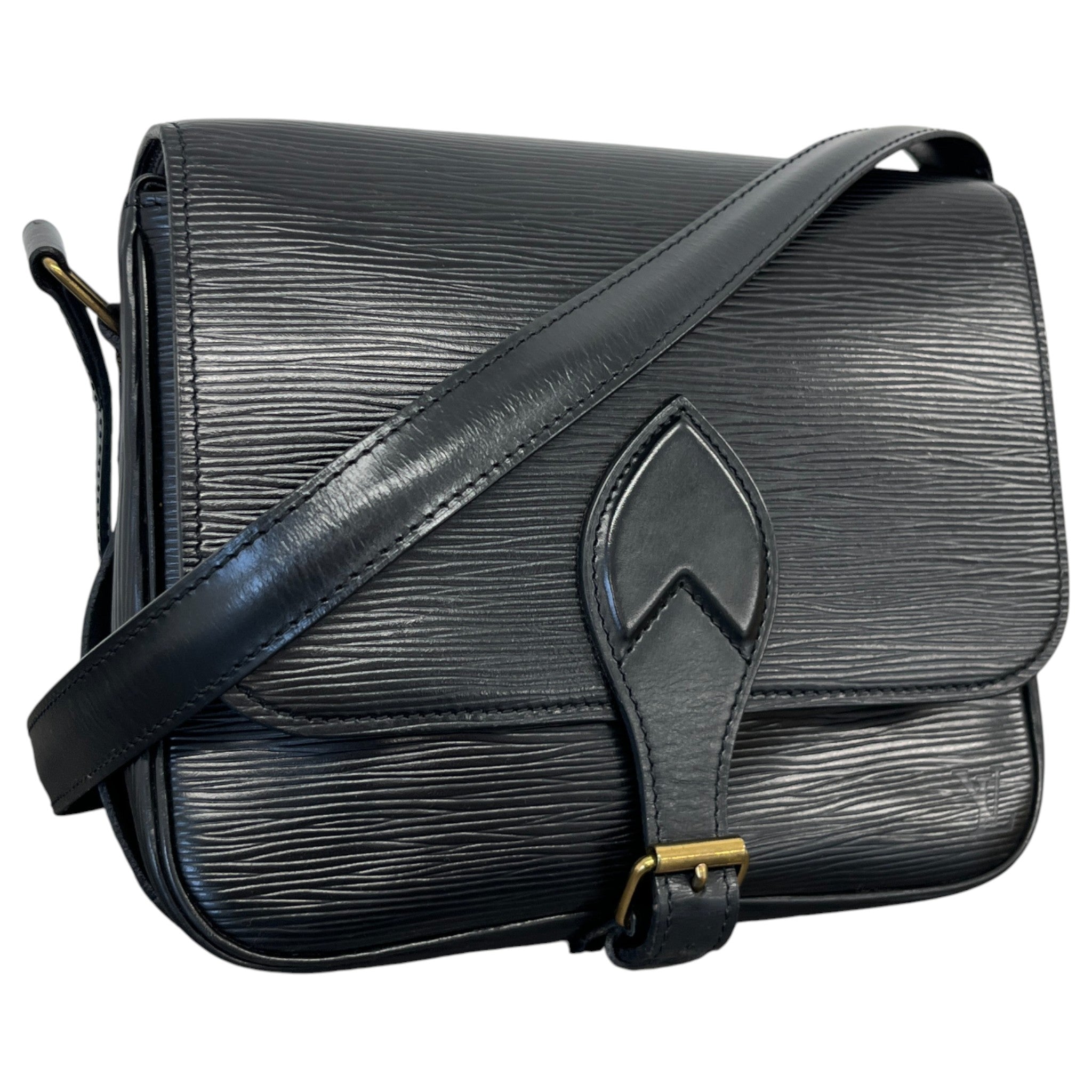 Women's Epi Cartouchiere Mm Bag Black
