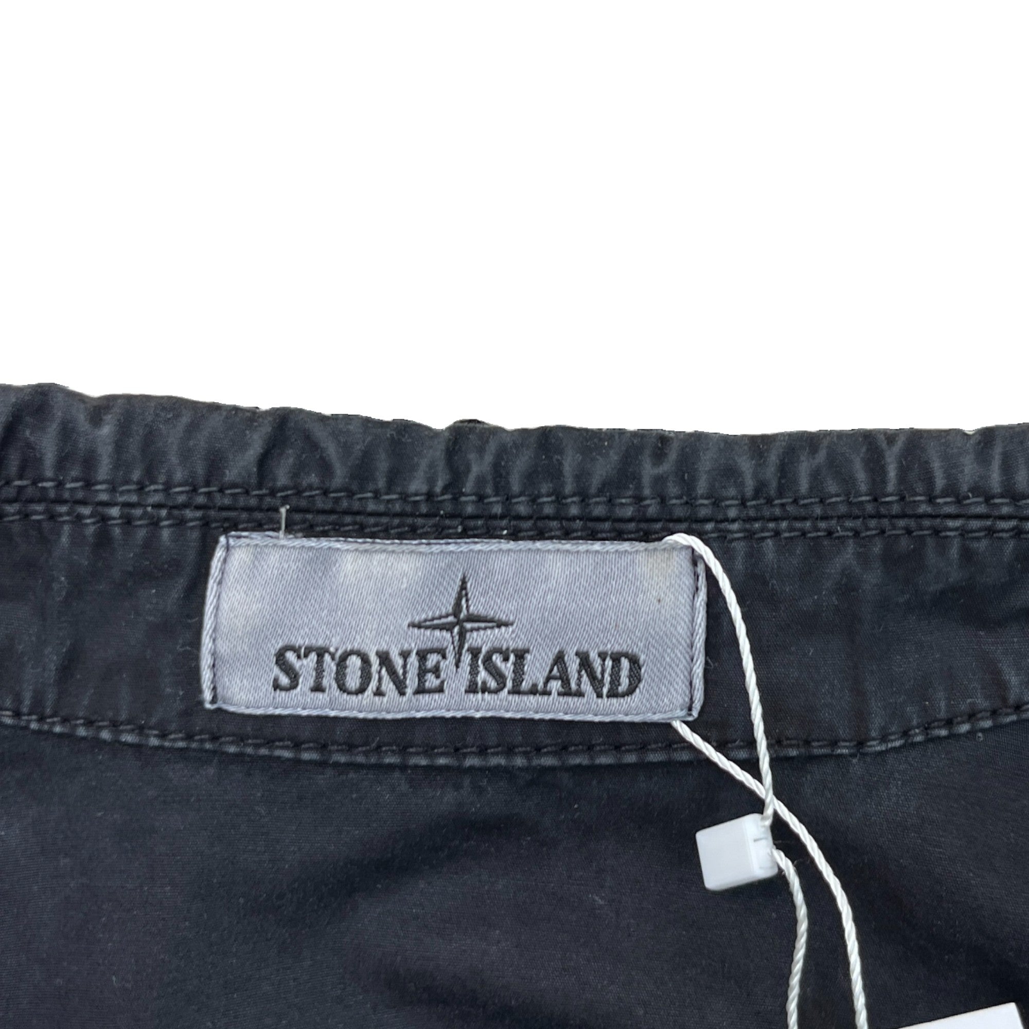 Men's Applique Logo OverShirt Black Size S