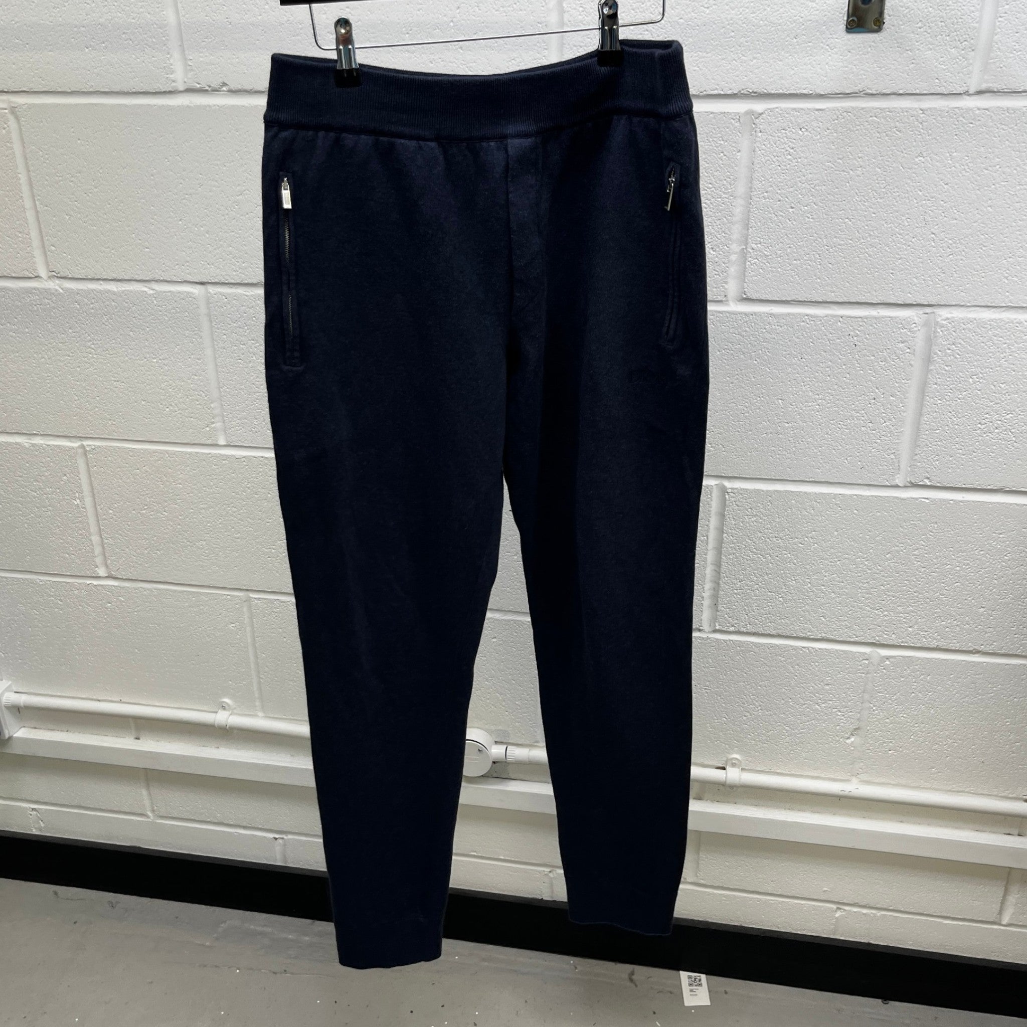 Men's Embroidered Logo Joggers Navy Size M