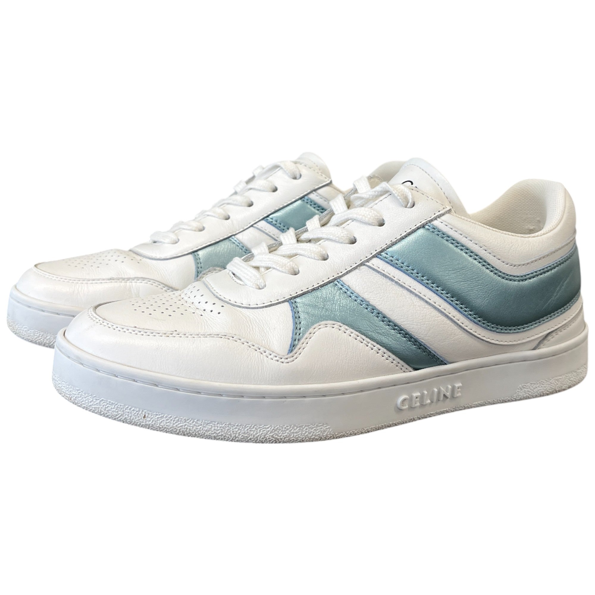 Women's Logo Lace Up Low Trainers White Size EU 37 / UK 4