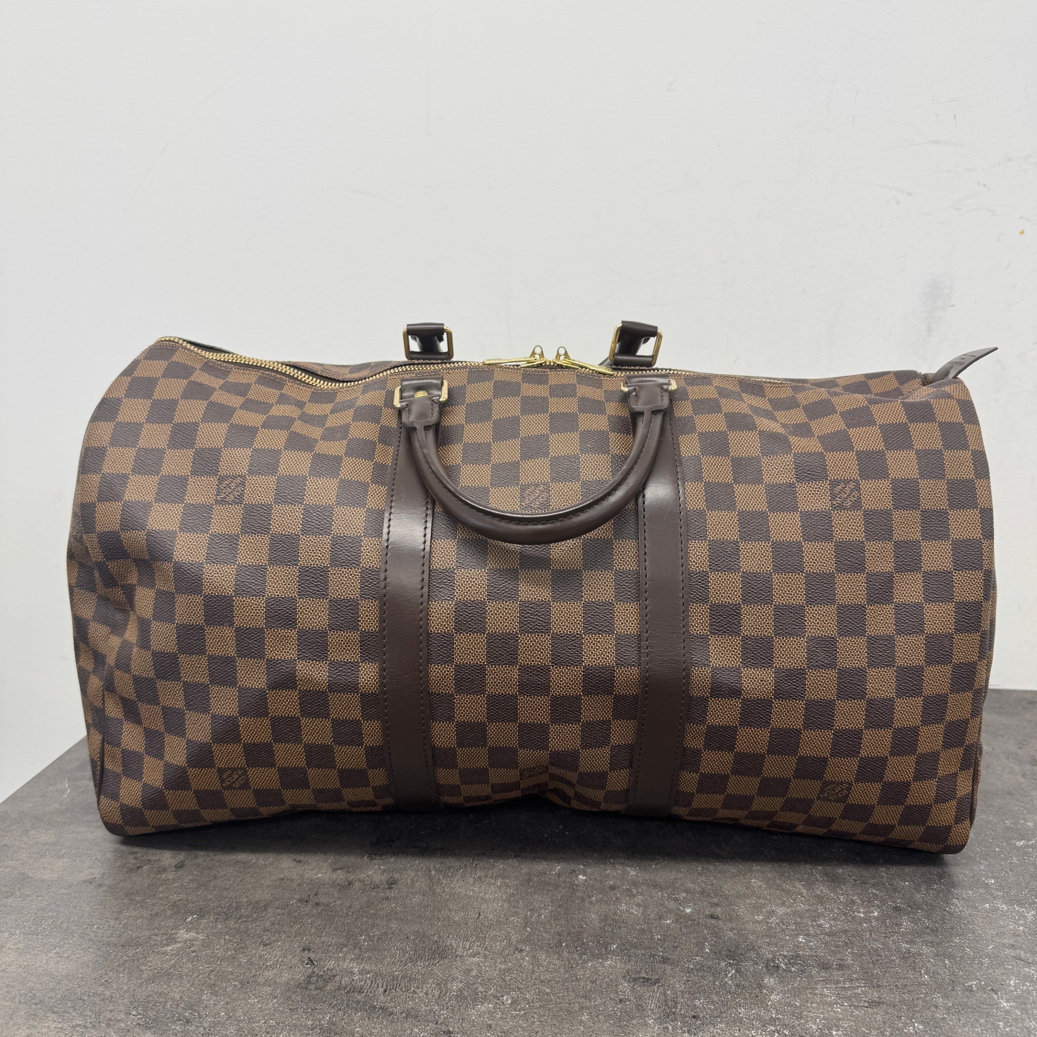 Men's Damier Ebene Keepall 50 Bag Brown