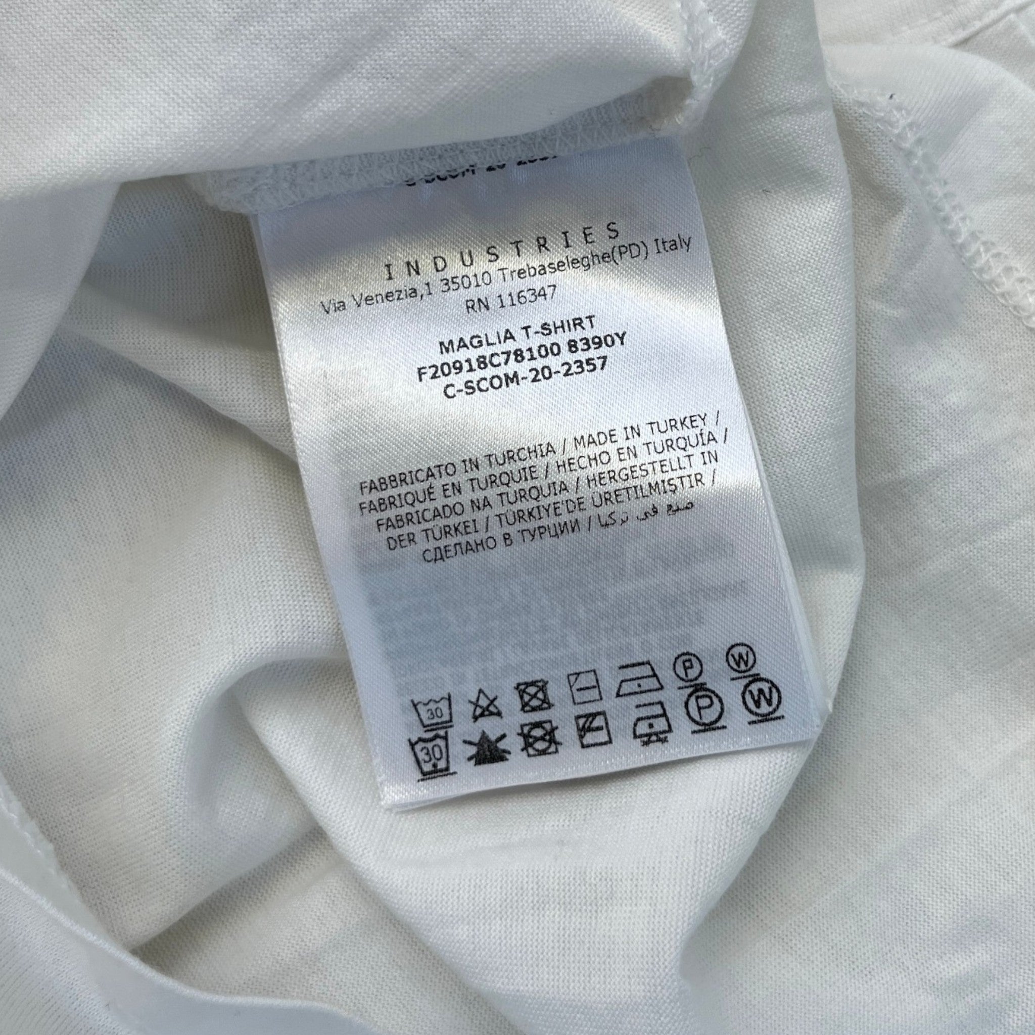 Men's Maglia T-Shirt White Size S