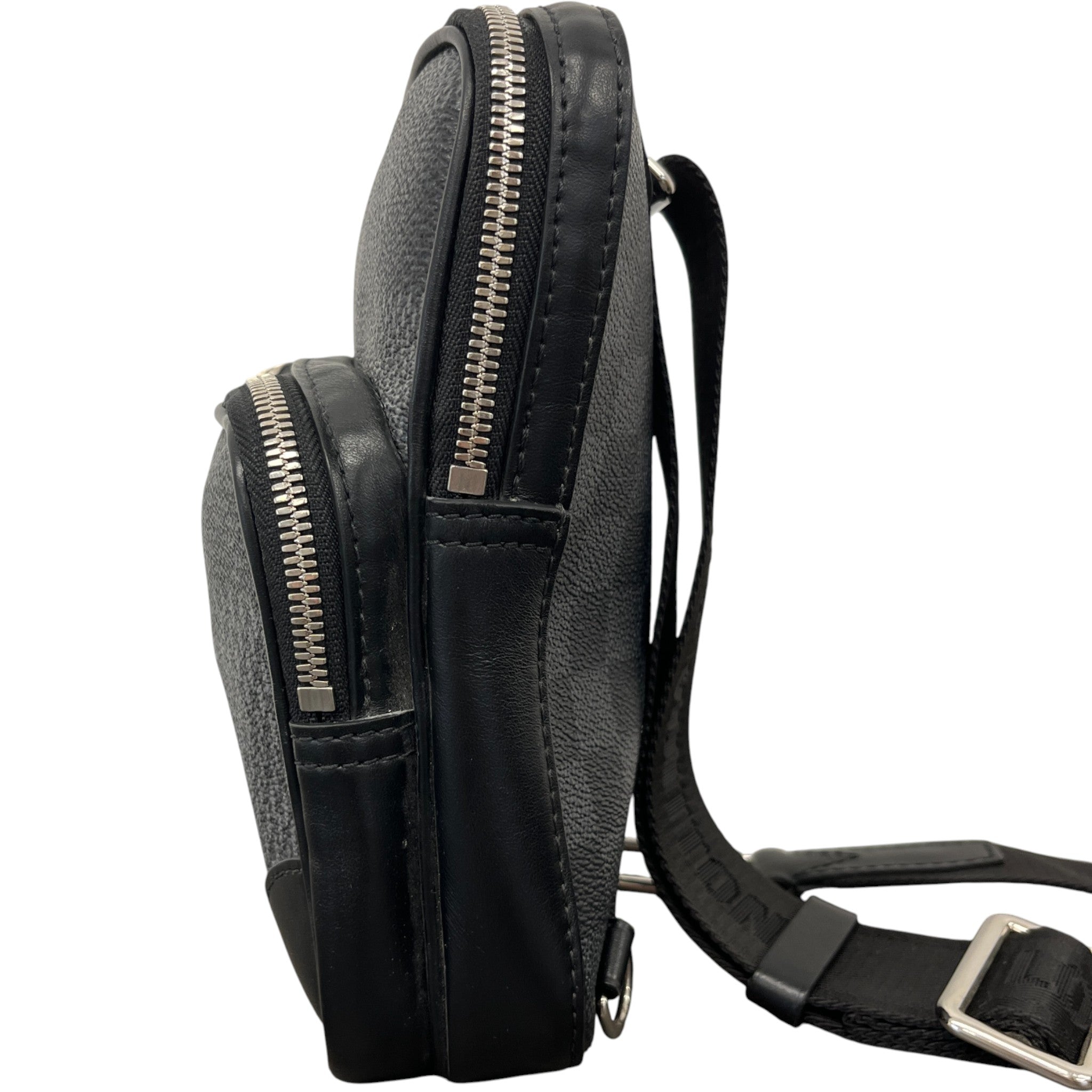 Men's Damier Graphite 3D Amazone Sling Messenger Bag Black