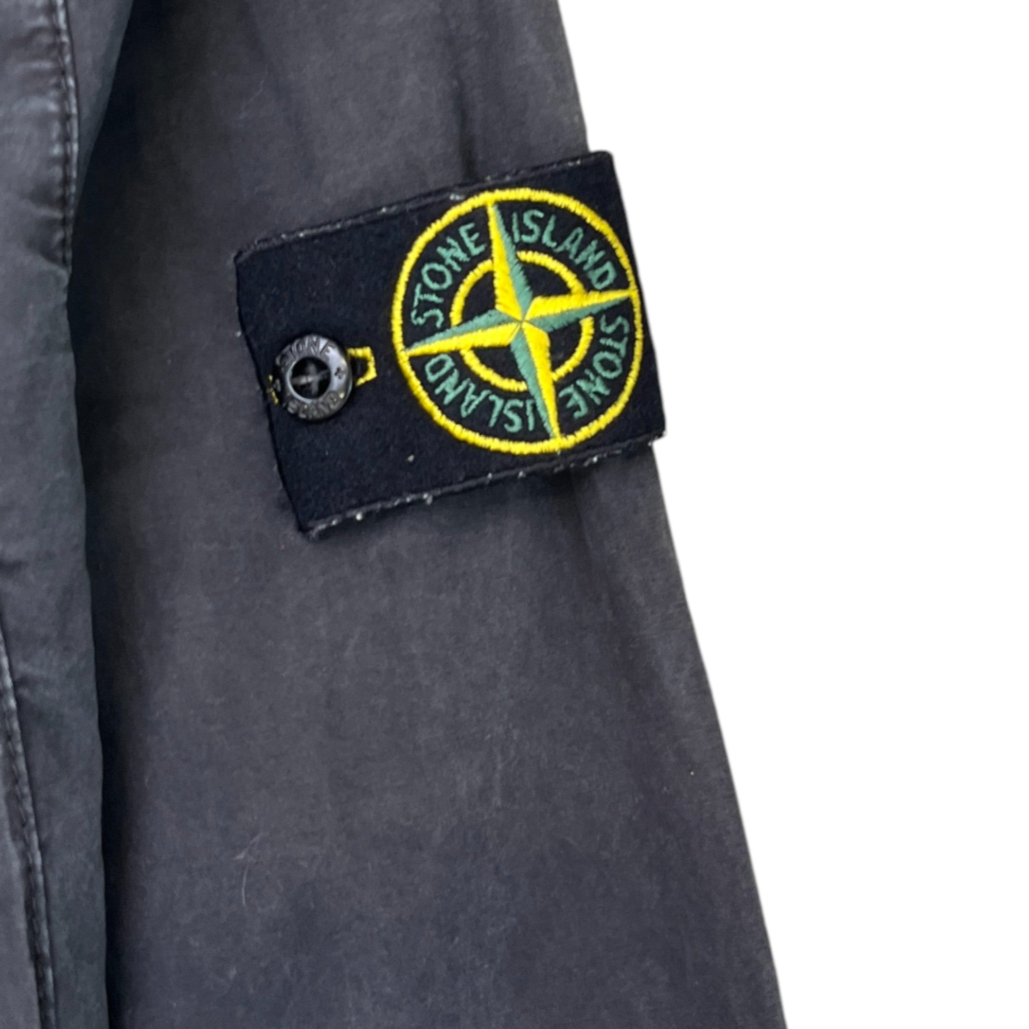 Men's Applique Logo OverShirt Black Size S