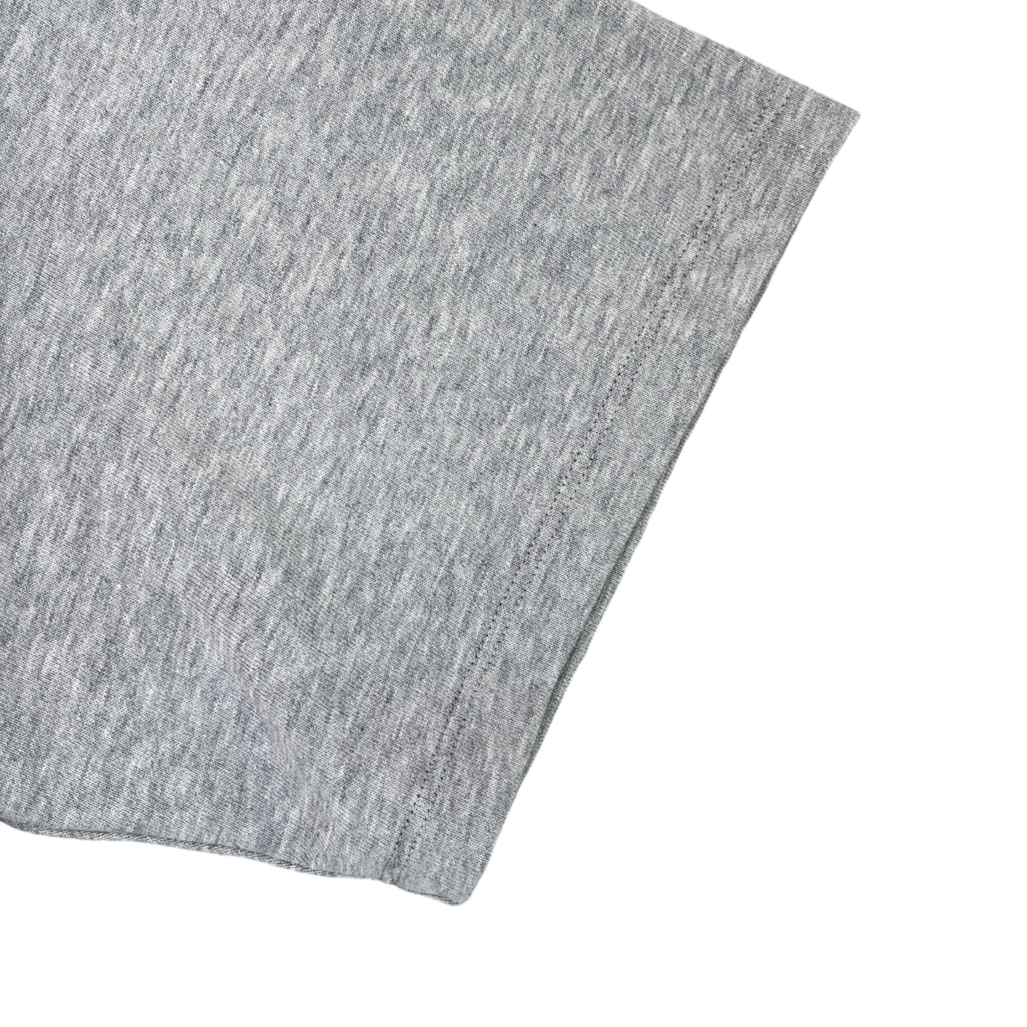 Men's Embroidered Logo T-Shirt Grey Size M