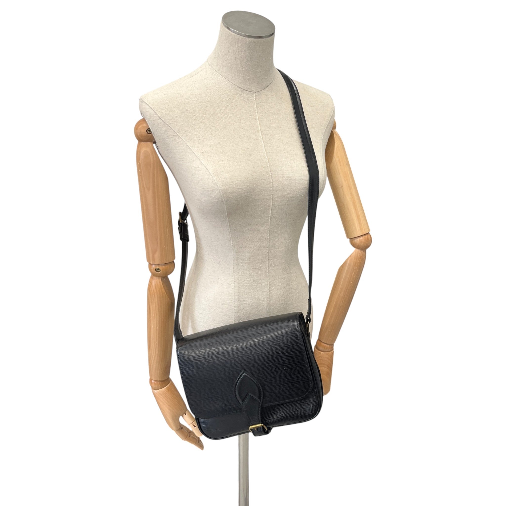 Women's Epi Cartouchiere Mm Bag Black