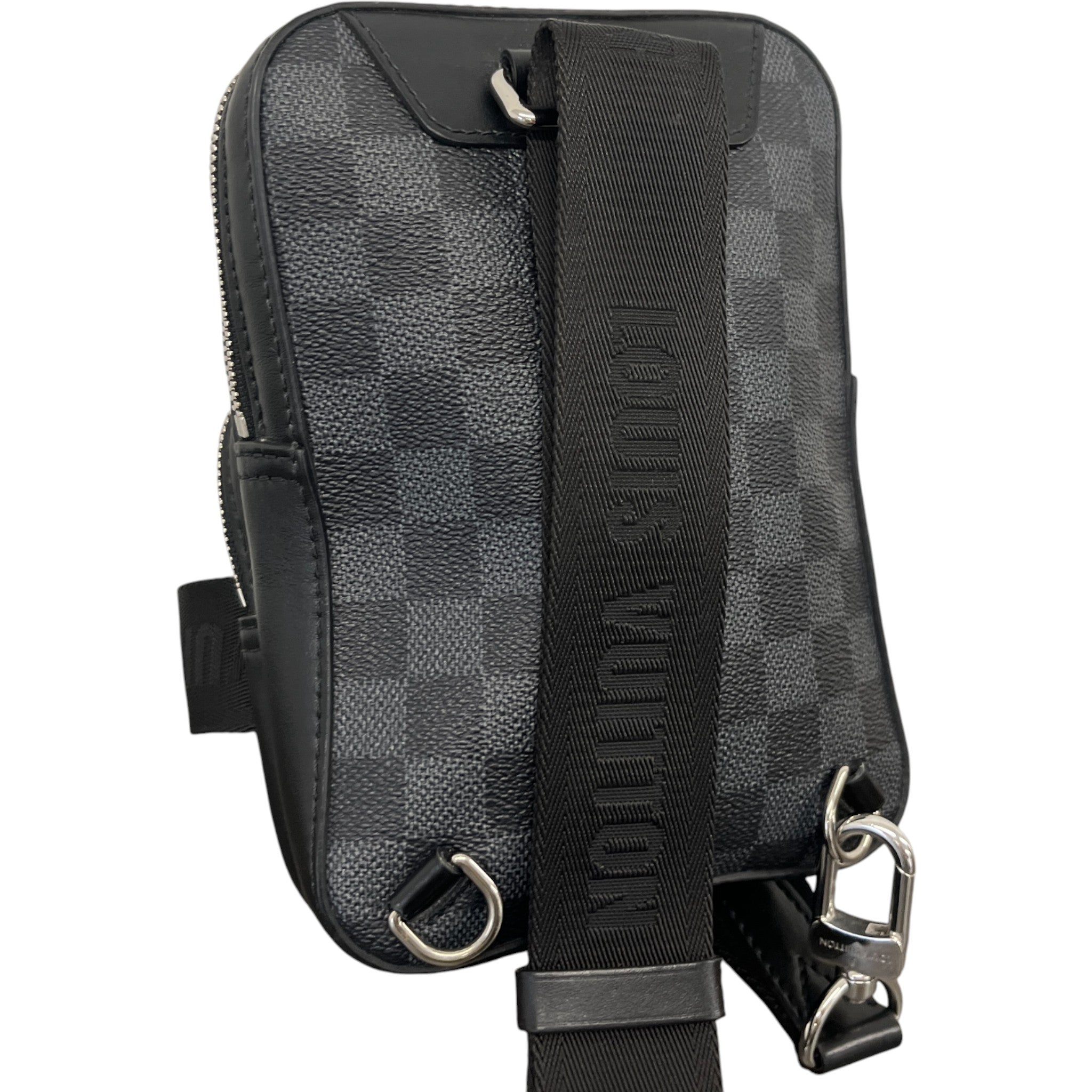 Men's Damier Graphite 3D Amazone Sling Messenger Bag Black