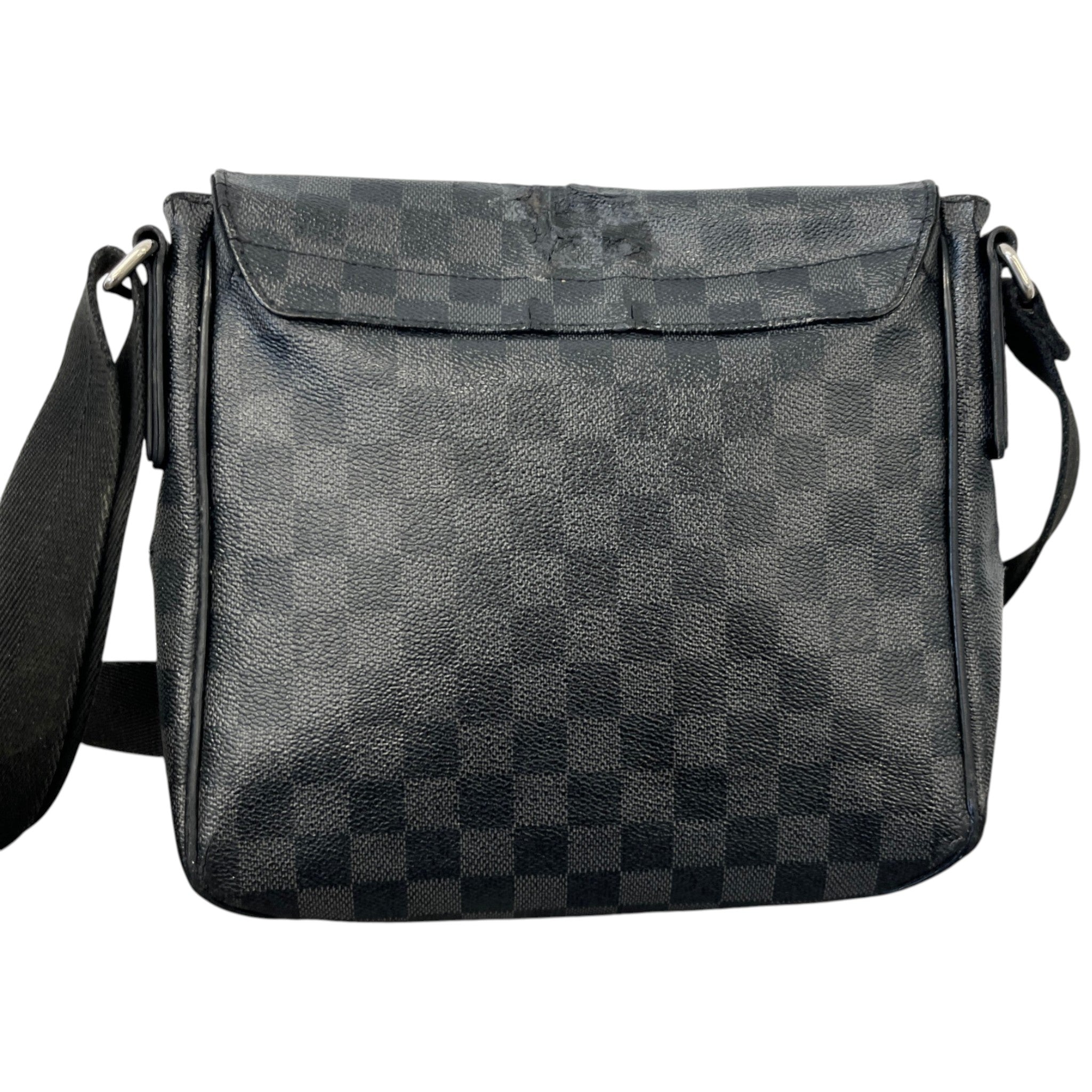 Men's Damier Graphite District Pm Messenger Bag Black