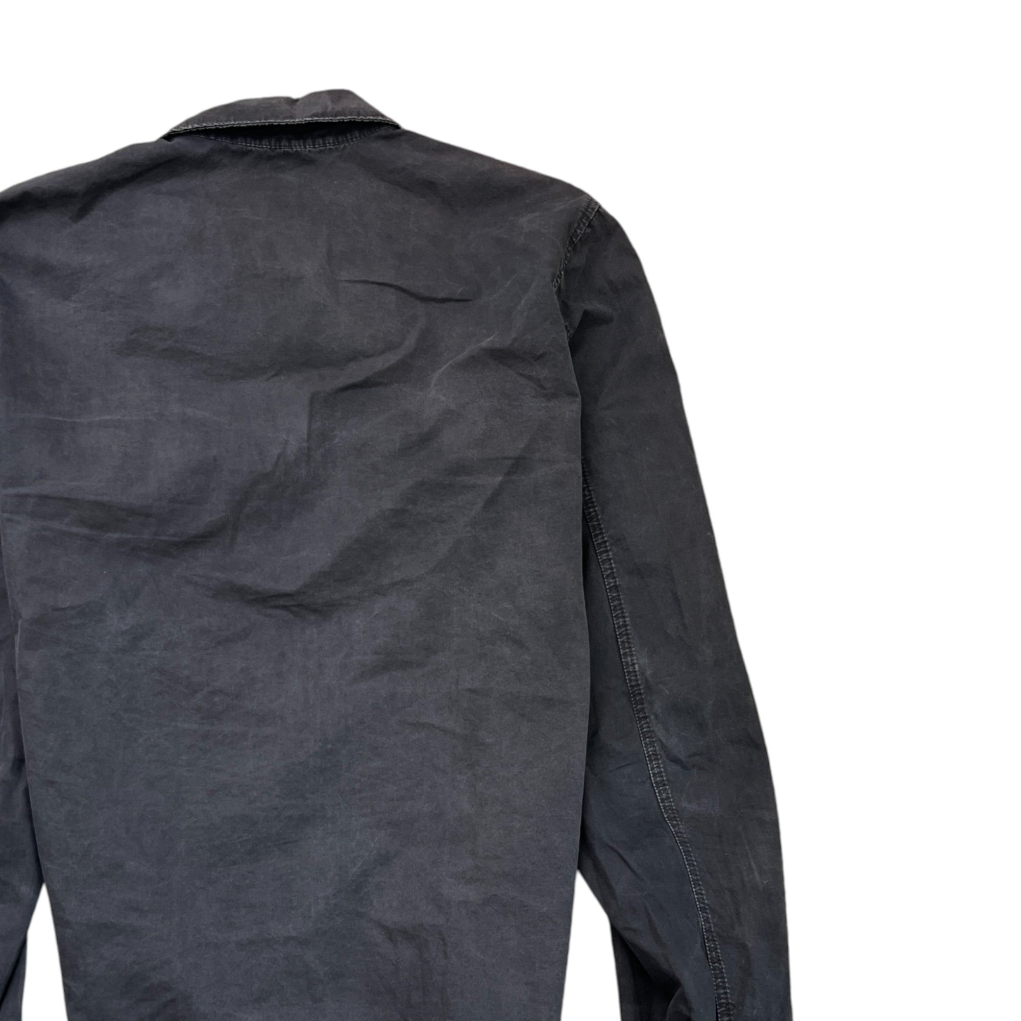 Men's Applique Logo OverShirt Black Size S