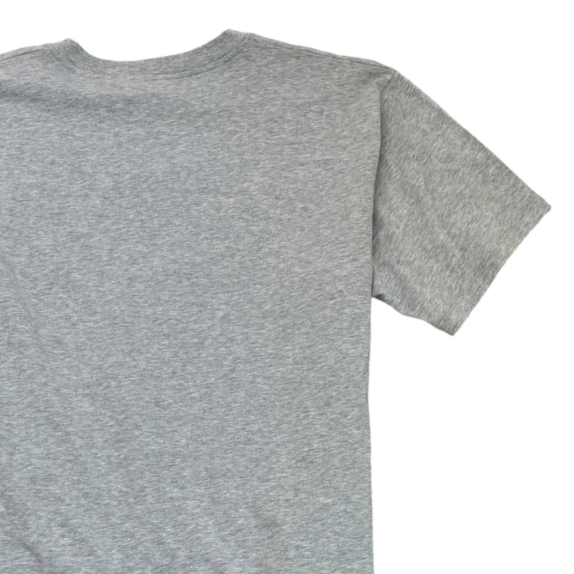 Men's Embroidered Logo T-Shirt Grey Size M