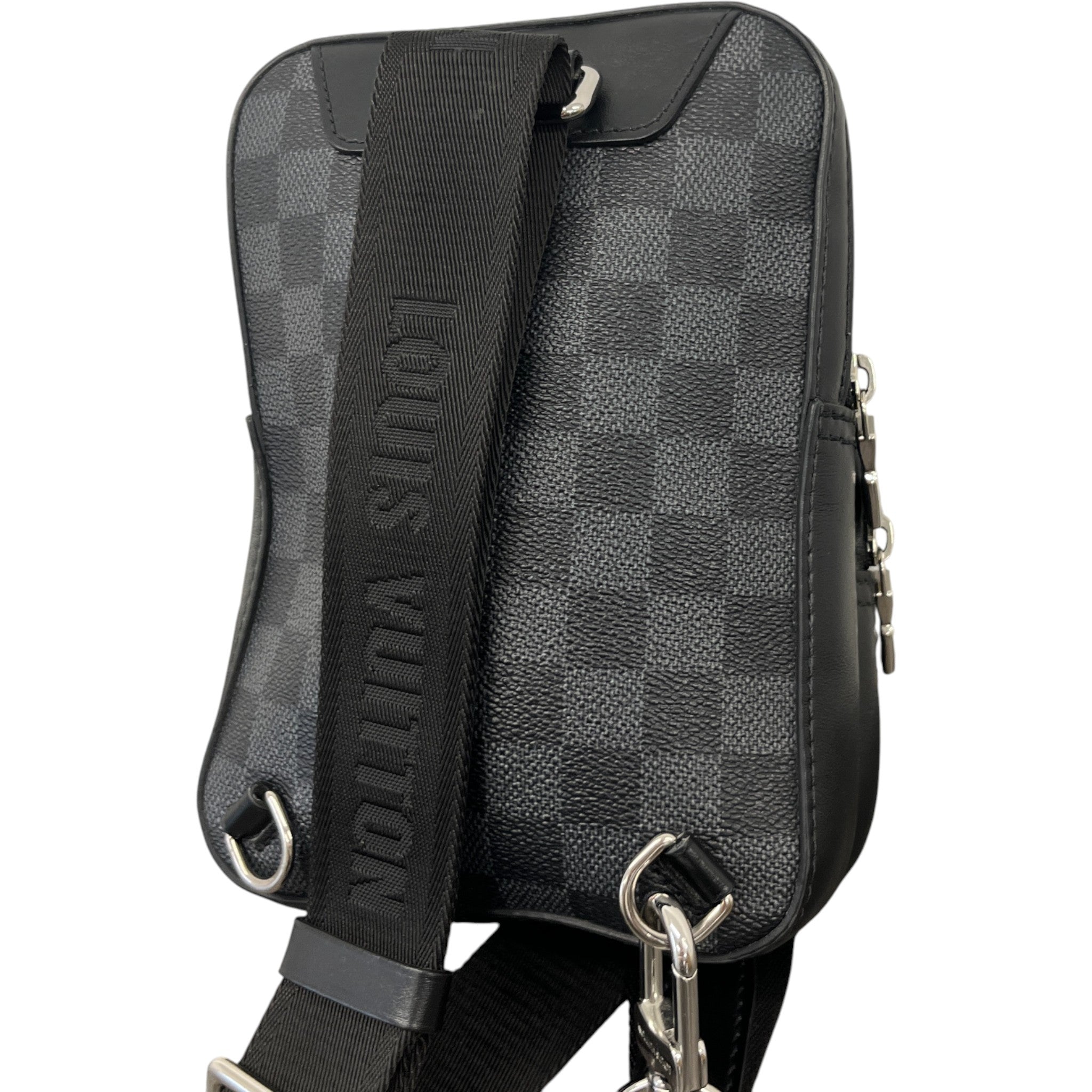 Men's Damier Graphite 3D Amazone Sling Messenger Bag Black