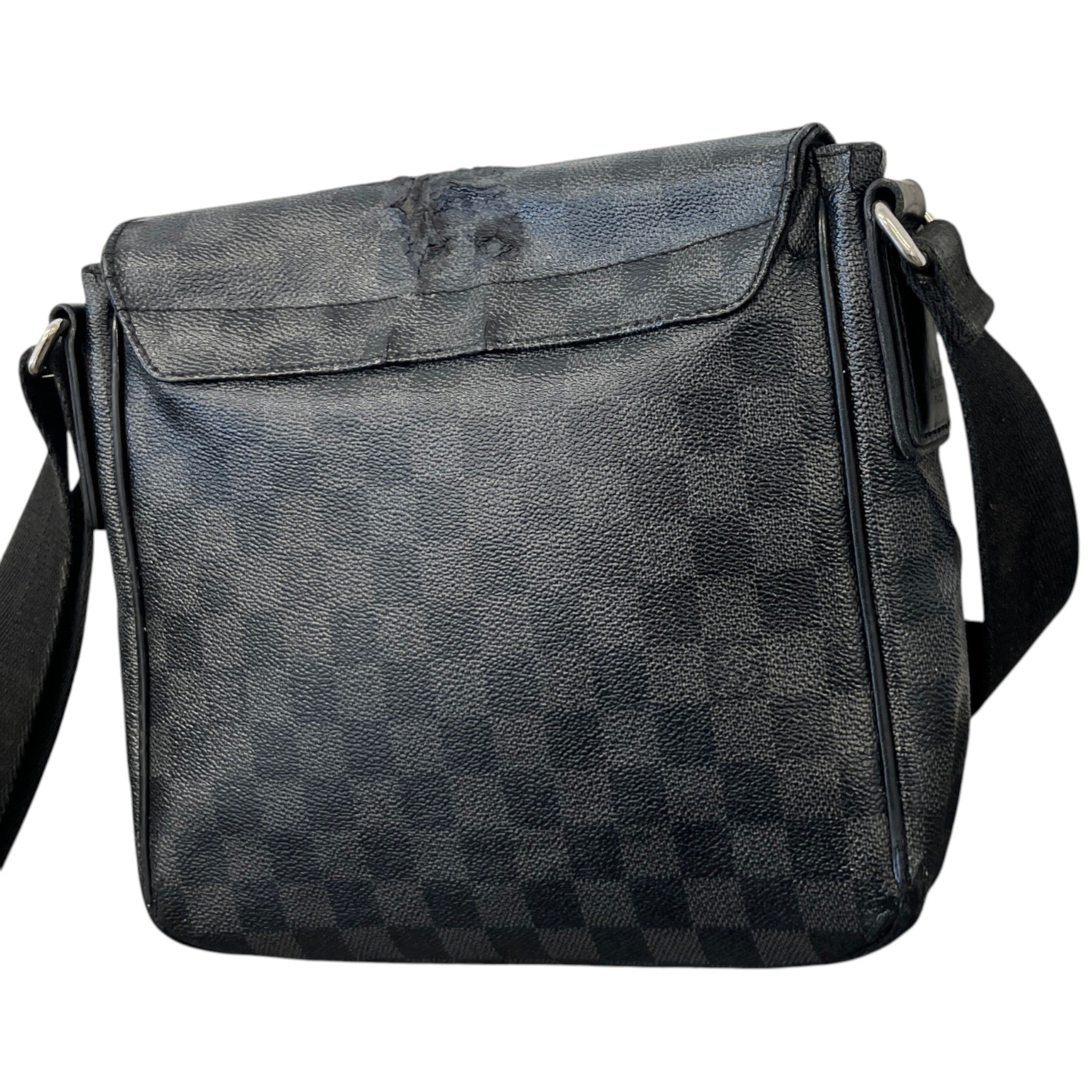 Men's Damier Graphite District Pm Messenger Bag Black