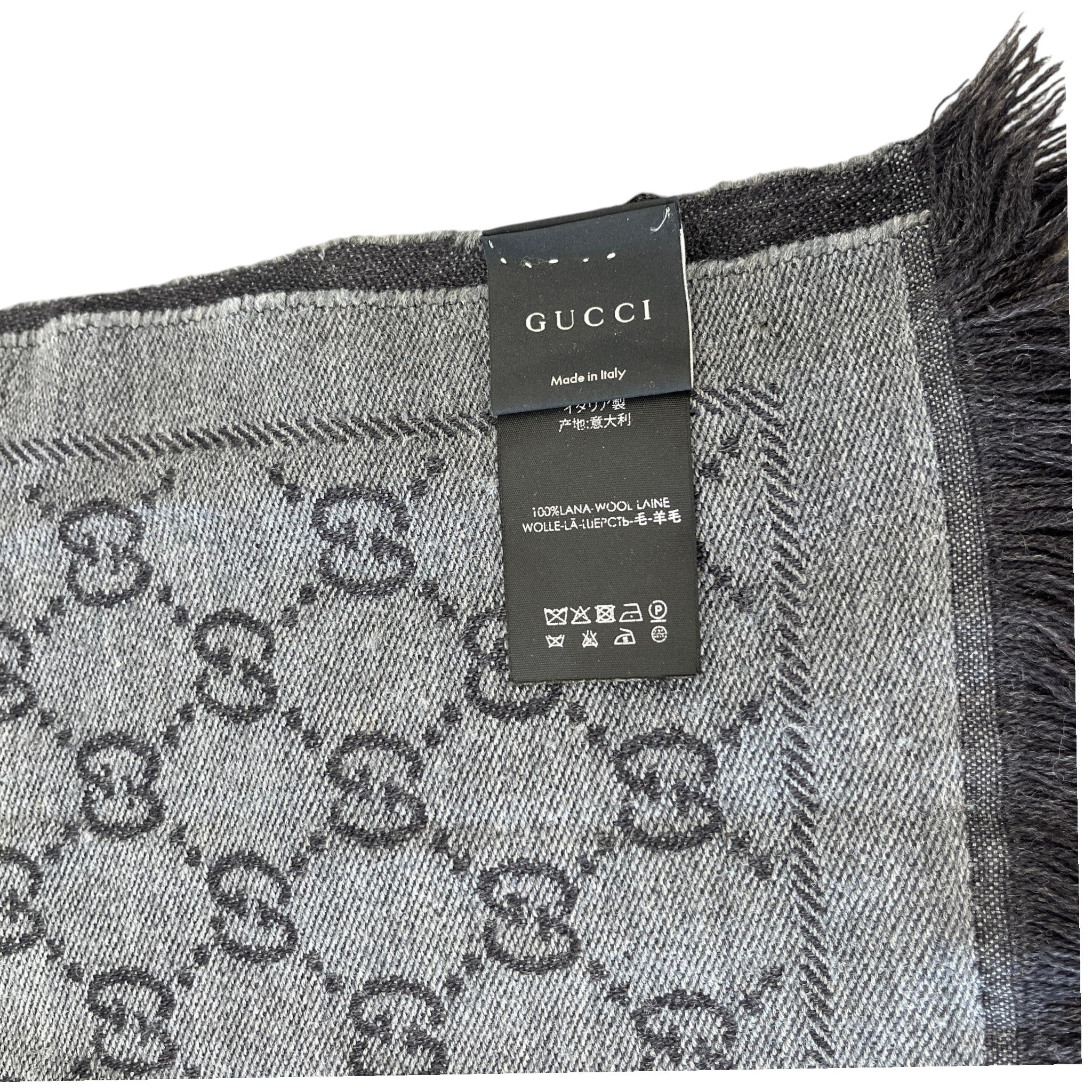 Men's Gg Supreme Scarf Grey
