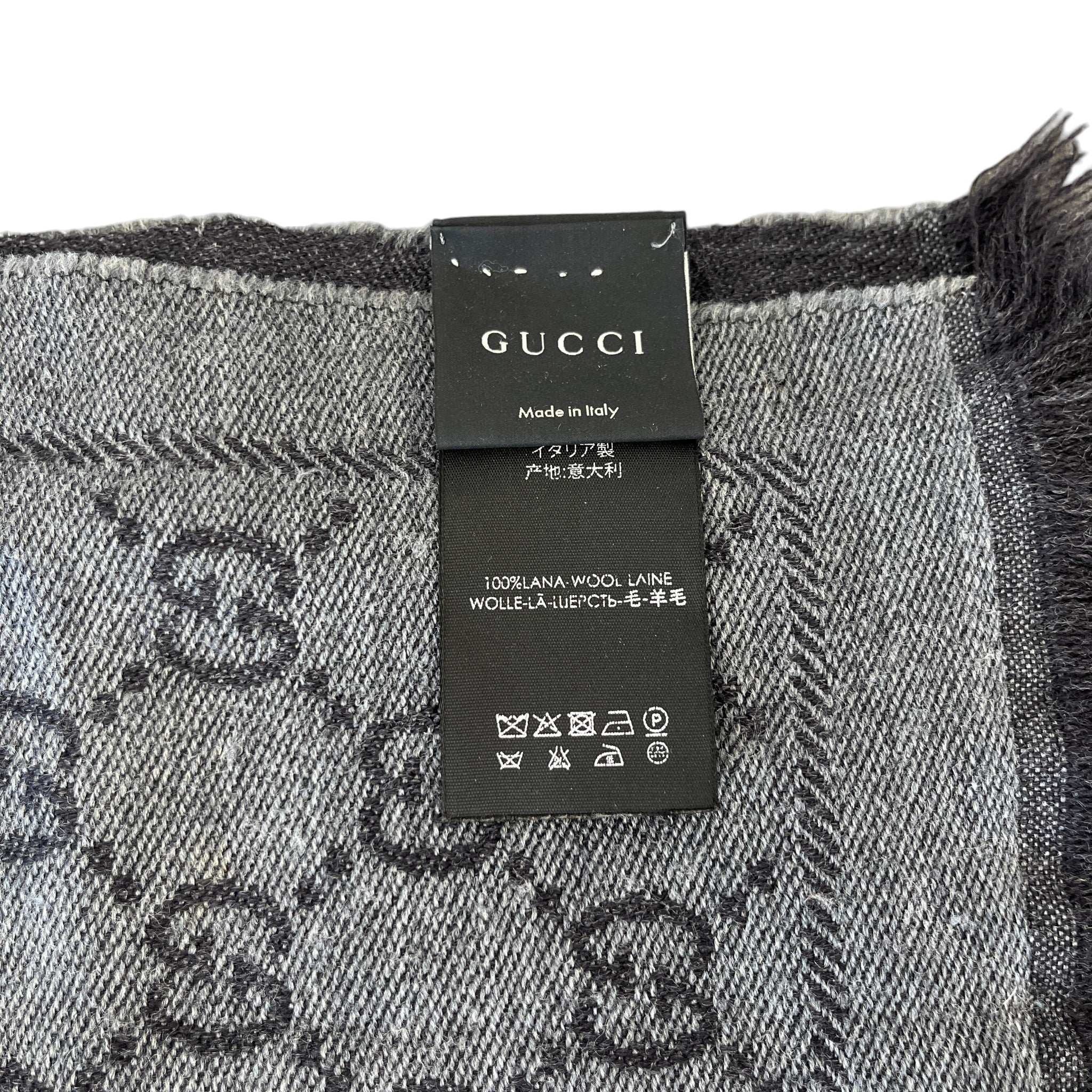 Men's Gg Supreme Scarf Grey