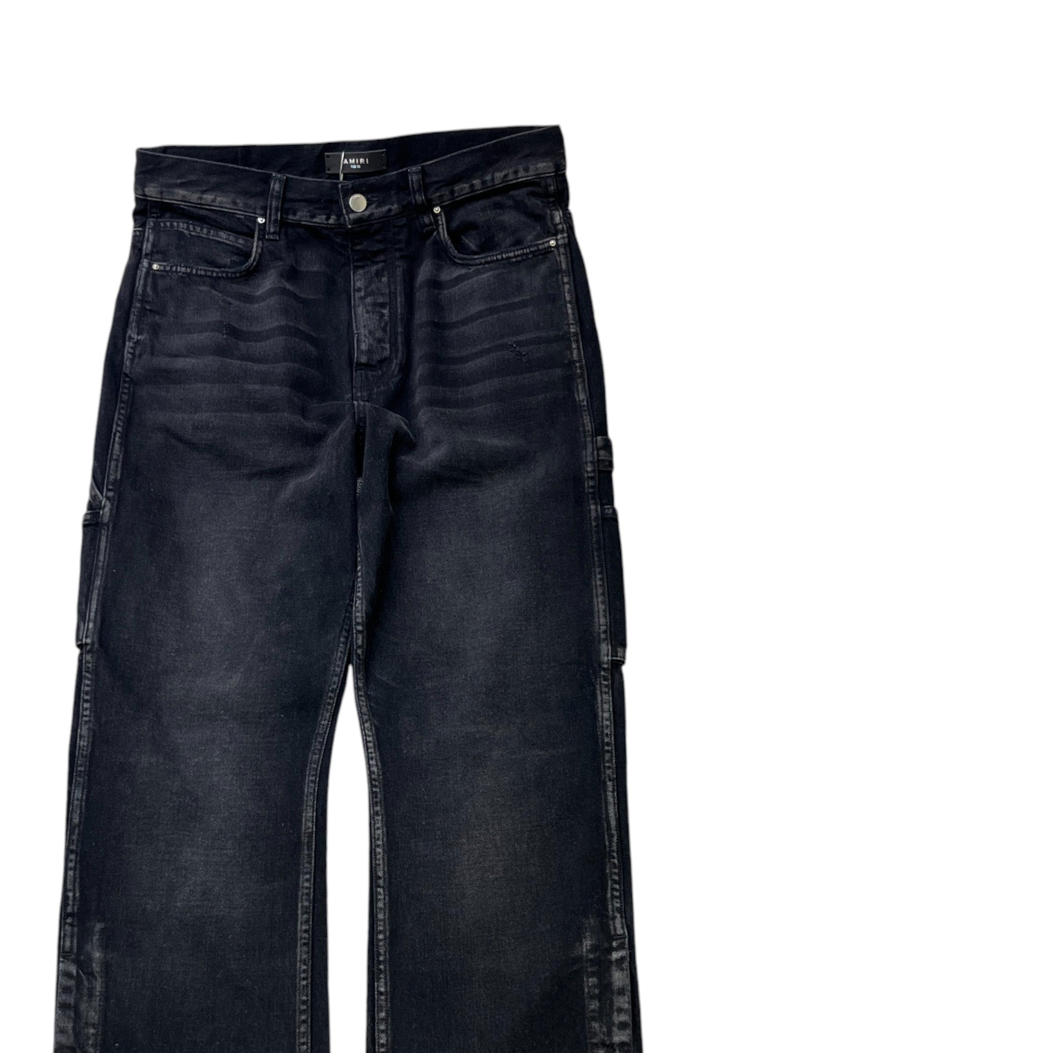 Men's Distressed Jeans Black Size Waist 30"