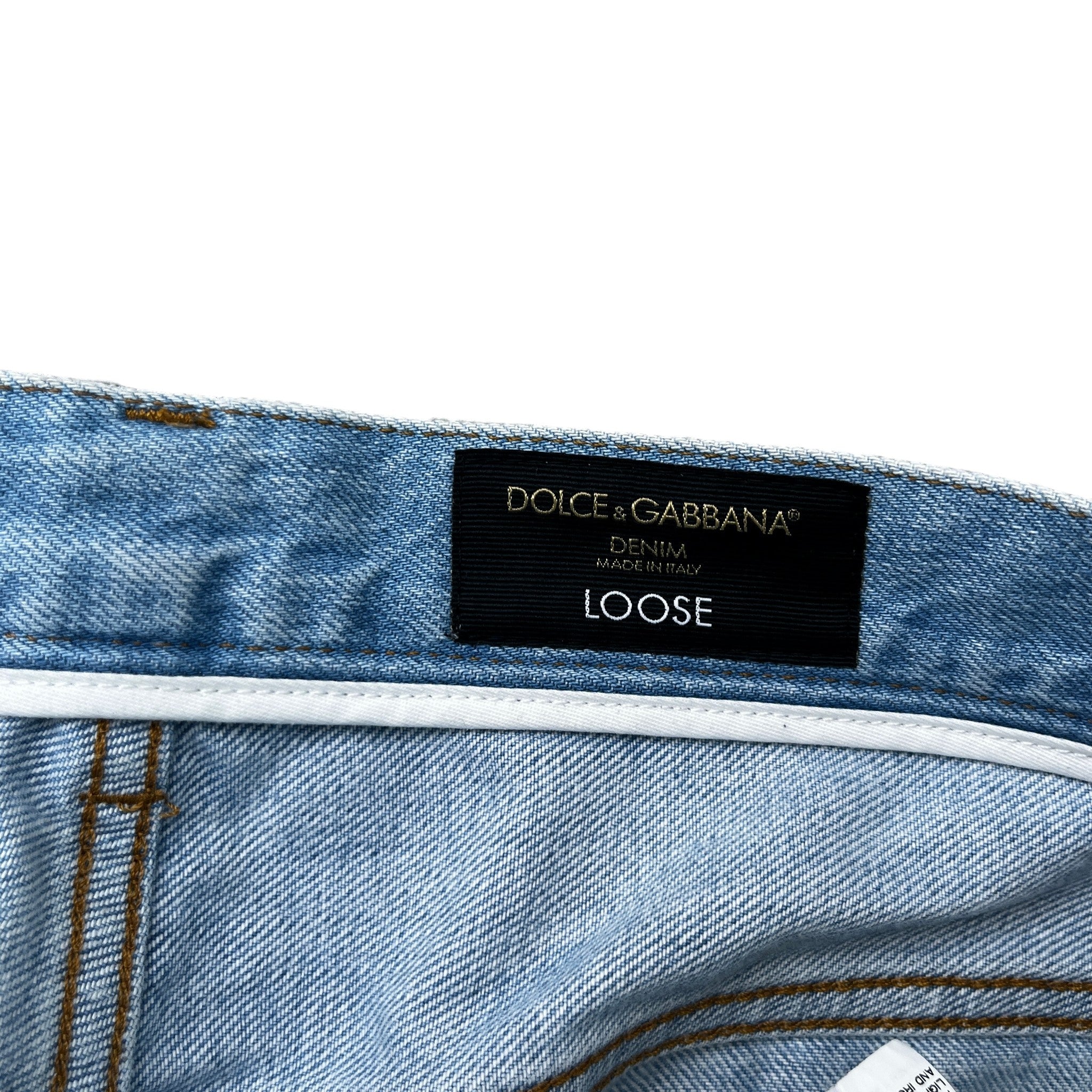 Men's Patch Embroidered Shorts Blue Size IT 48 / UK 32