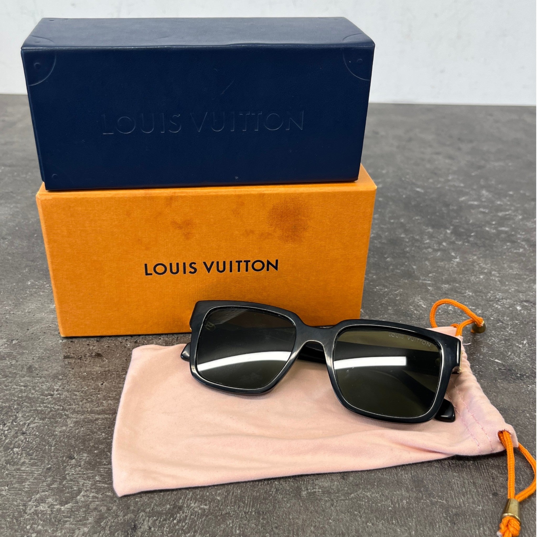 Men's Lv Glide Z1692W Sunglasses Black