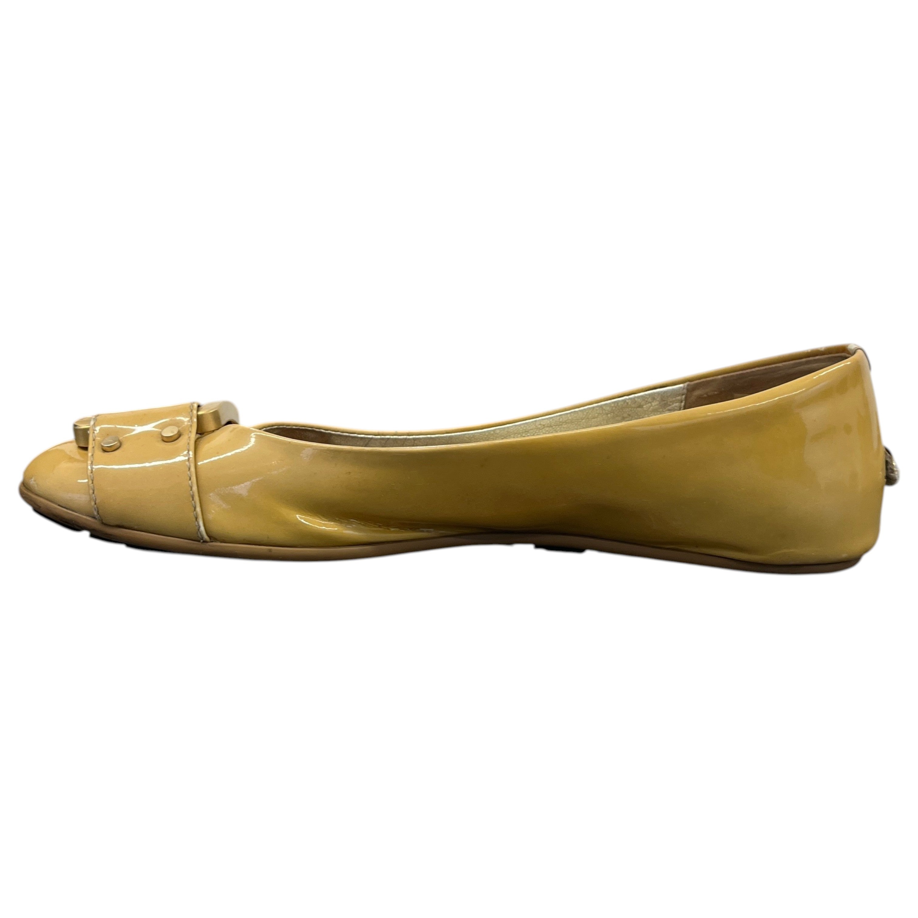Women's Buckle Ballet Flats Mules Beige Size EU 37 / UK 4