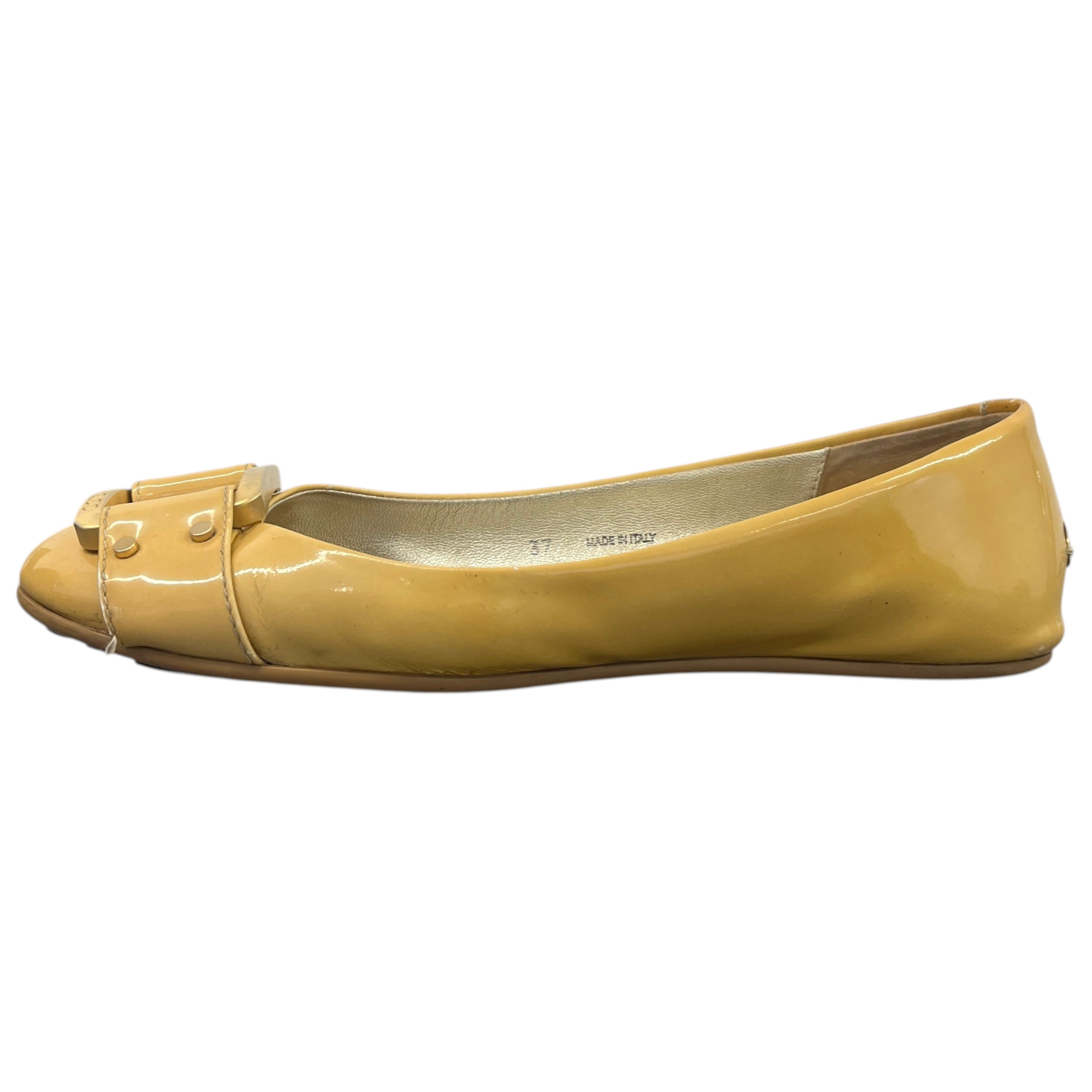 Women's Buckle Ballet Flats Mules Beige Size EU 37 / UK 4