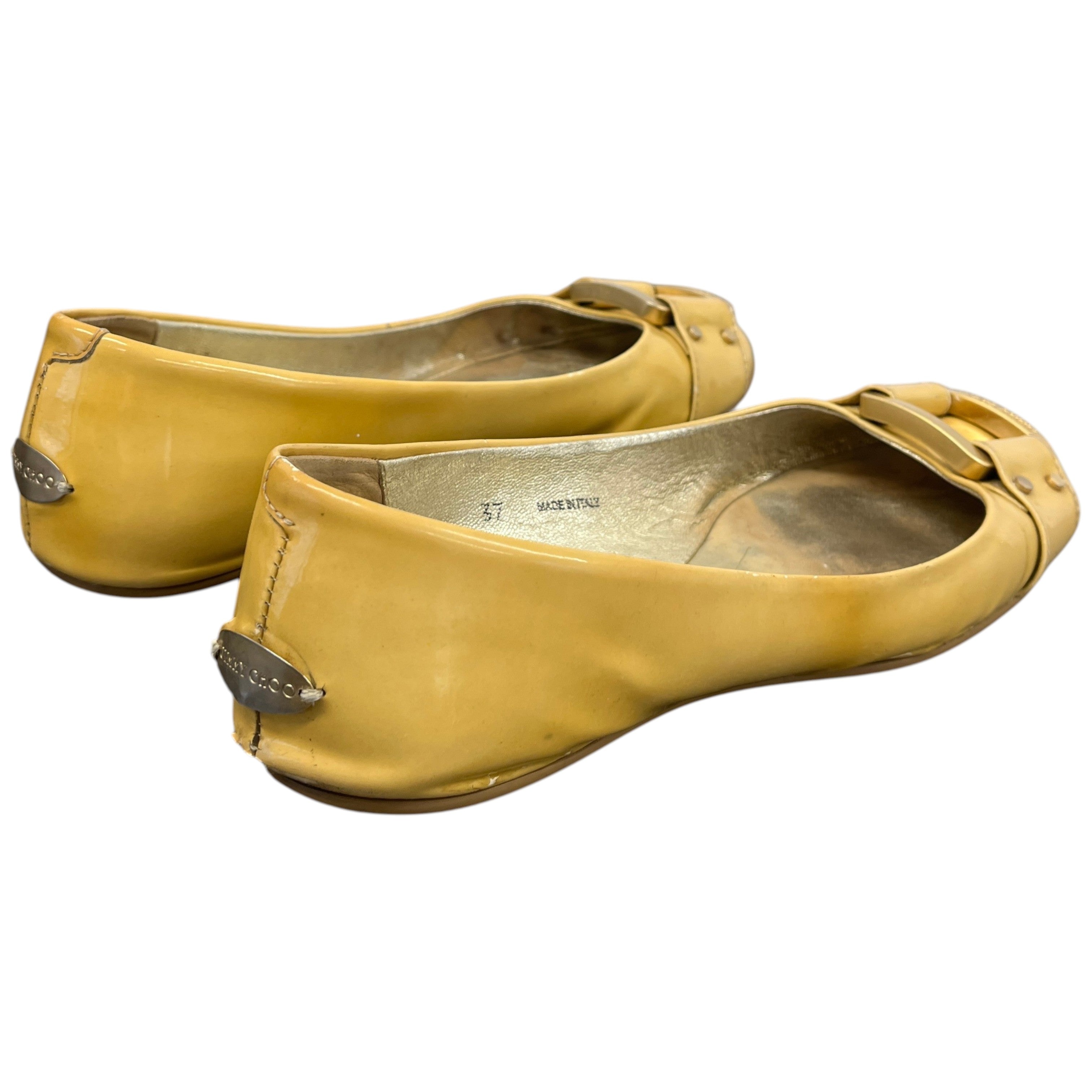 Women's Buckle Ballet Flats Mules Beige Size EU 37 / UK 4