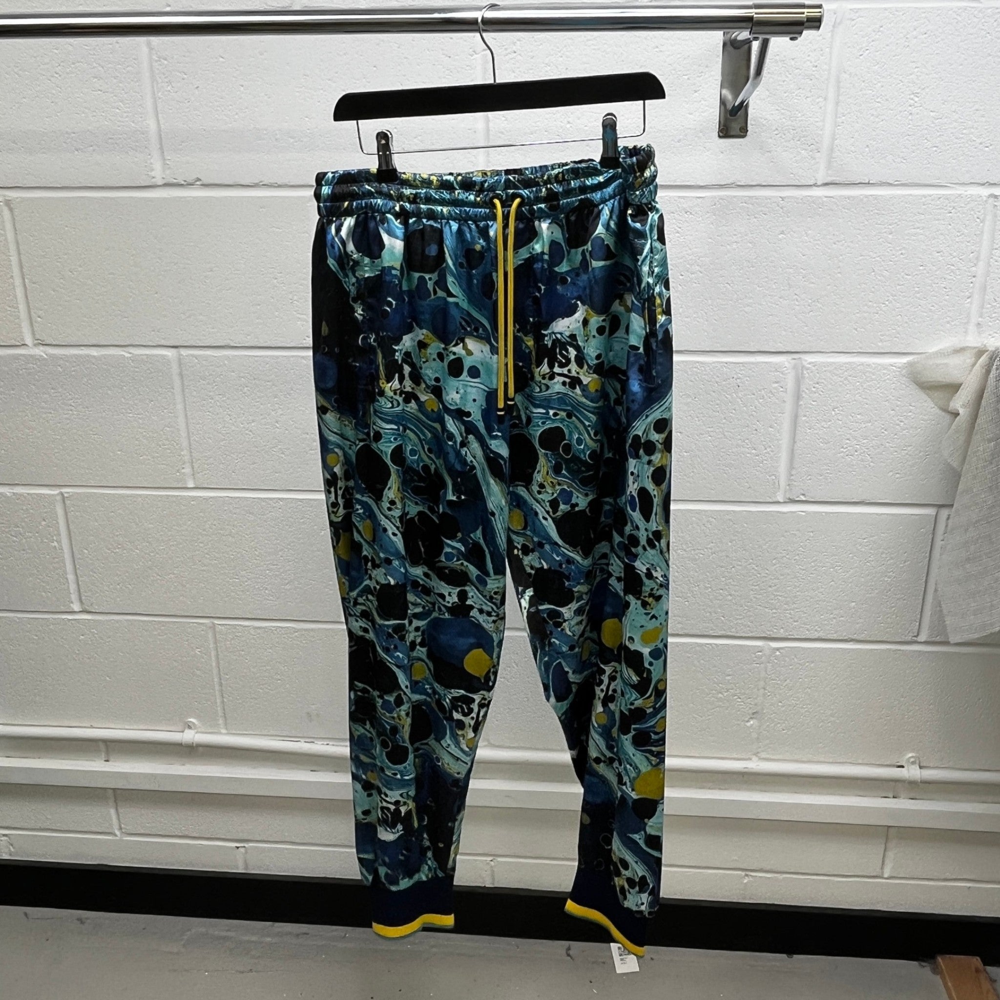 Men's Marmorizz Marbled Joggers Blue Size IT 48 / UK 32
