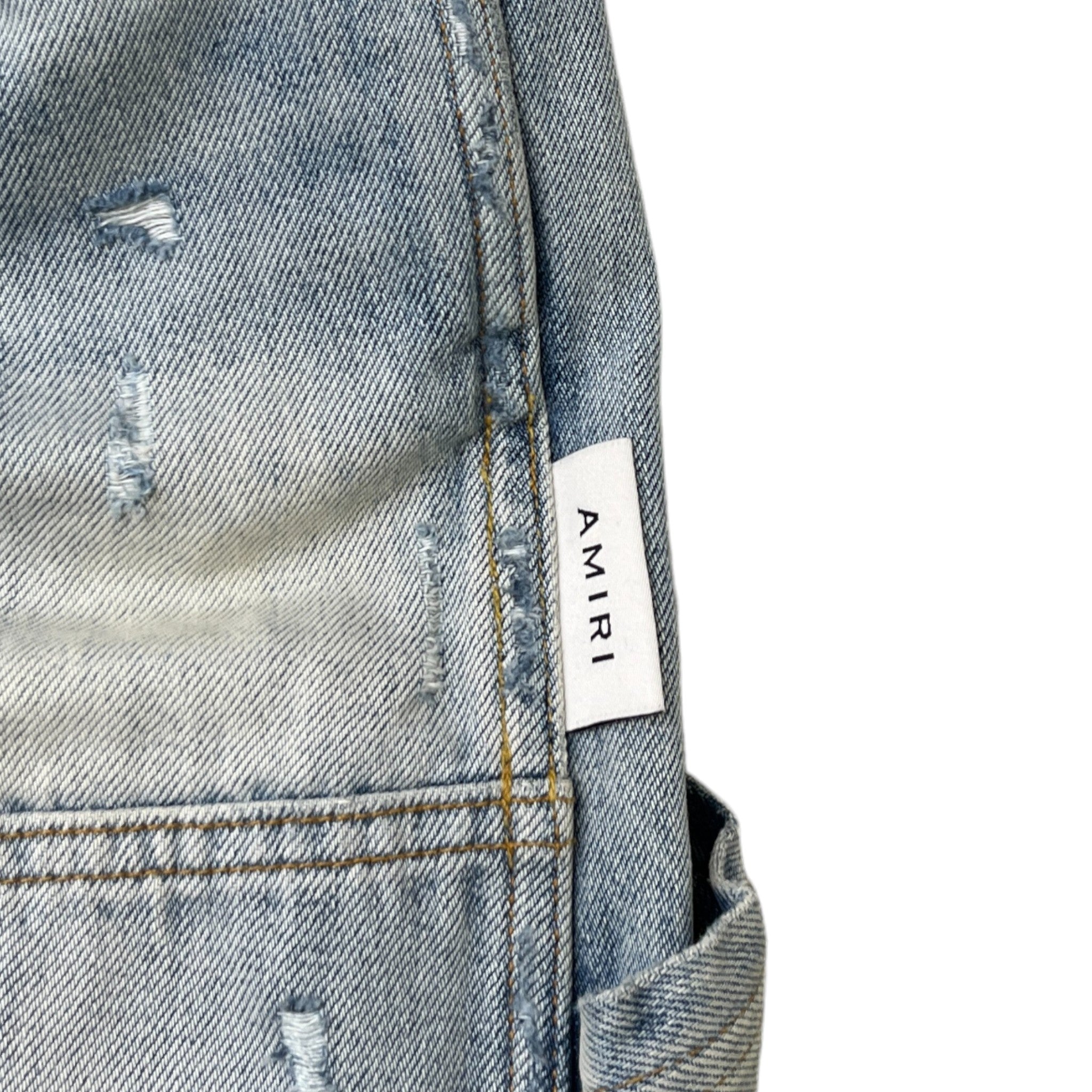 Men's Carpenter Distressed Jeans Blue Size Waist 30"