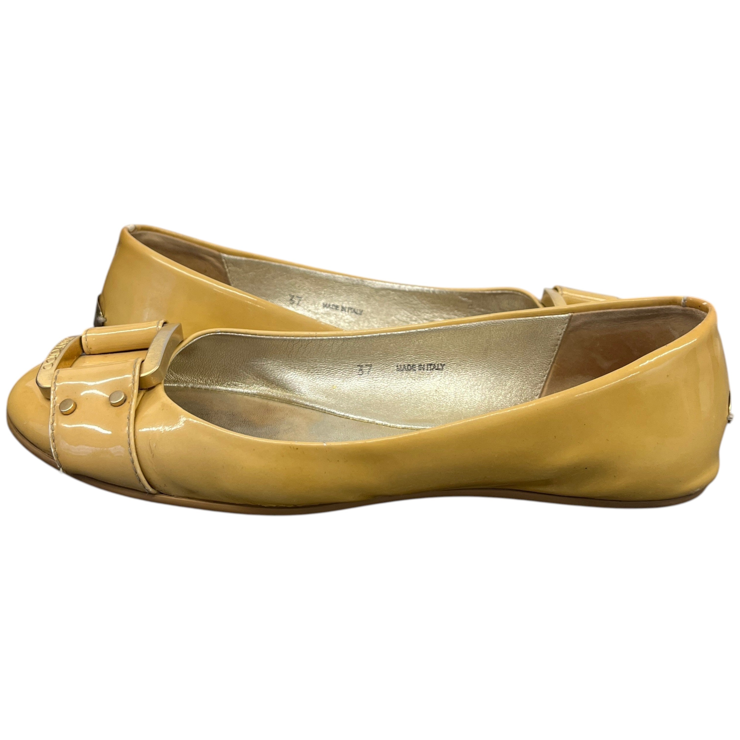 Women's Buckle Ballet Flats Mules Beige Size EU 37 / UK 4